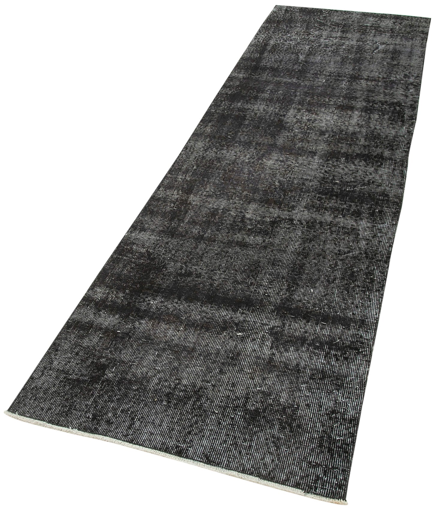 3x9 Black Overdyed Runner Rug - 38147