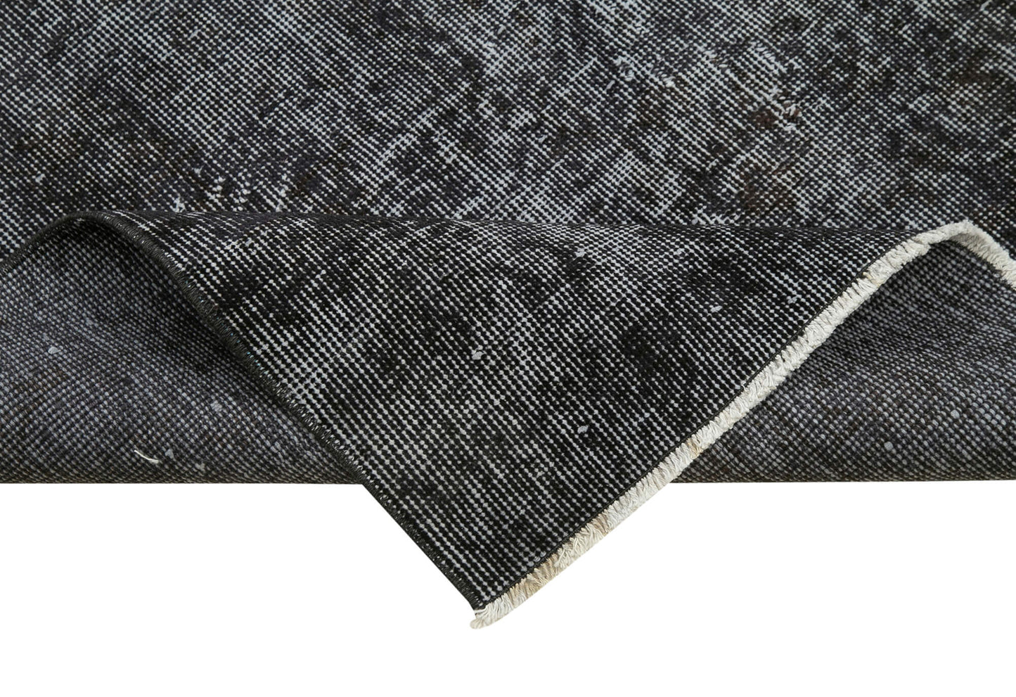 3x9 Black Overdyed Runner Rug - 38147