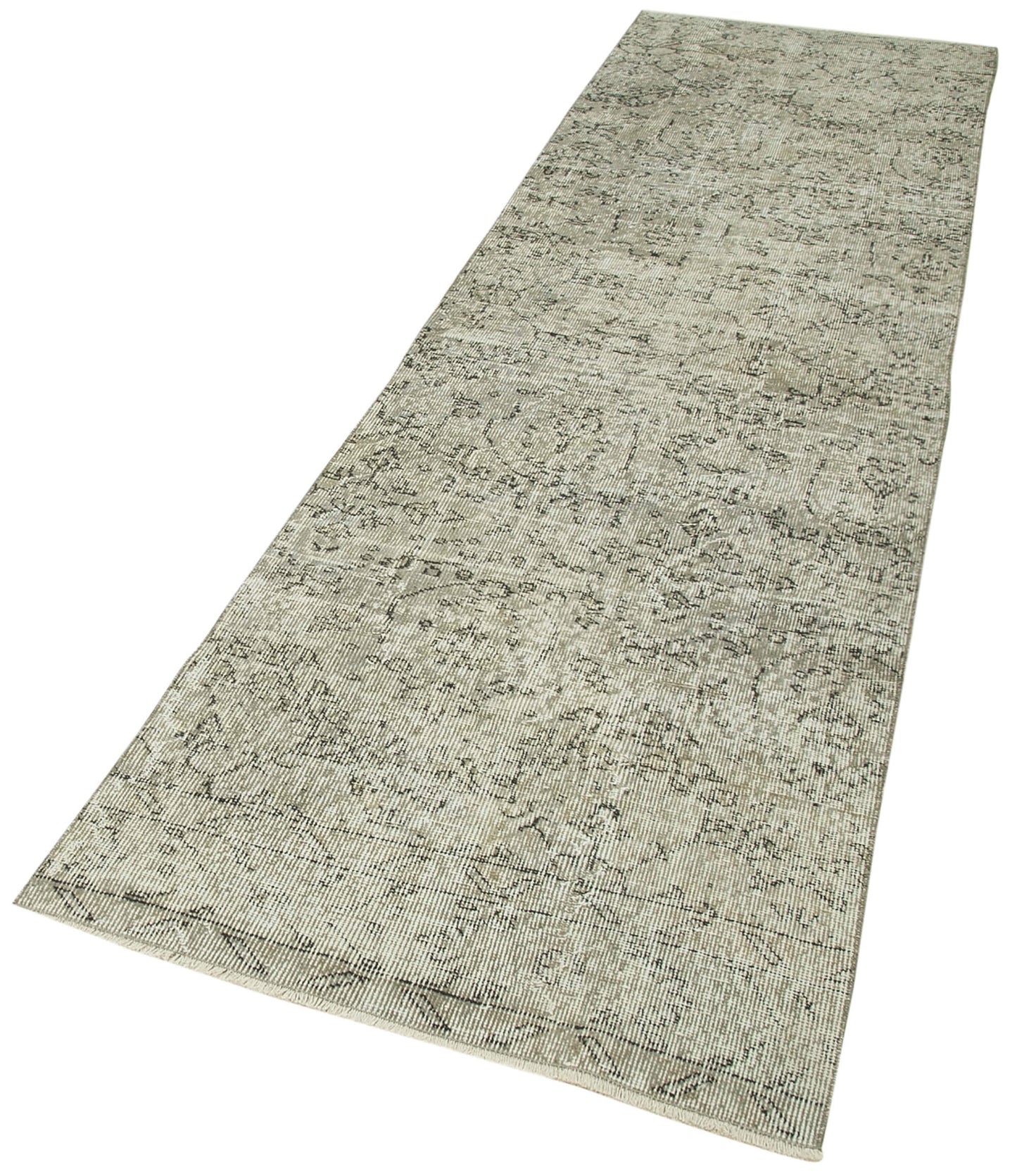 3x10 Grey Overdyed Runner Rug - 38163