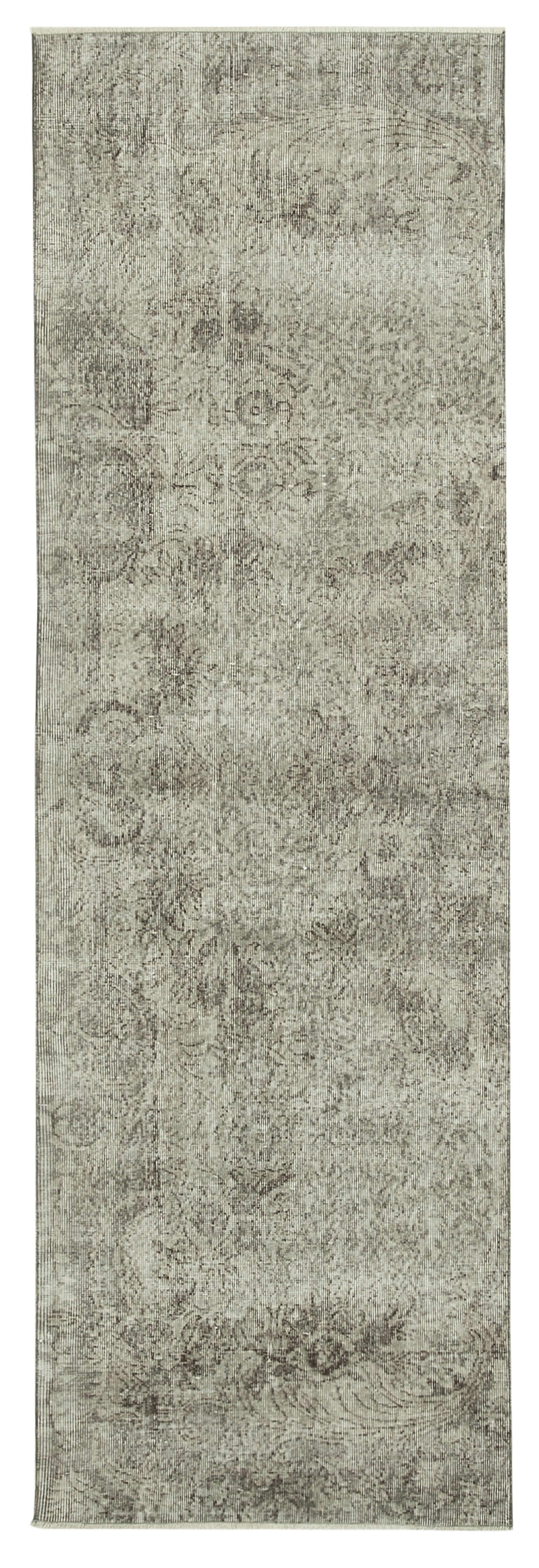 3x10 Grey Overdyed Runner Rug - 38164