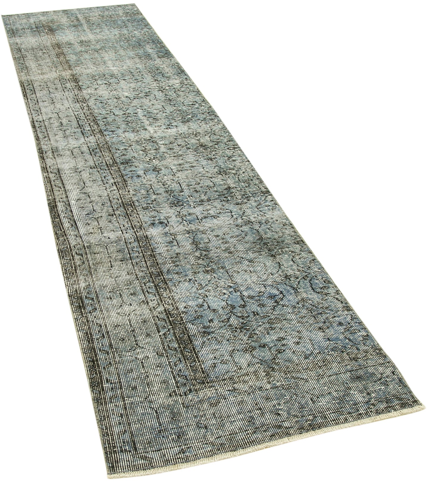 2x11 Blue Overdyed Runner Rug - 38167