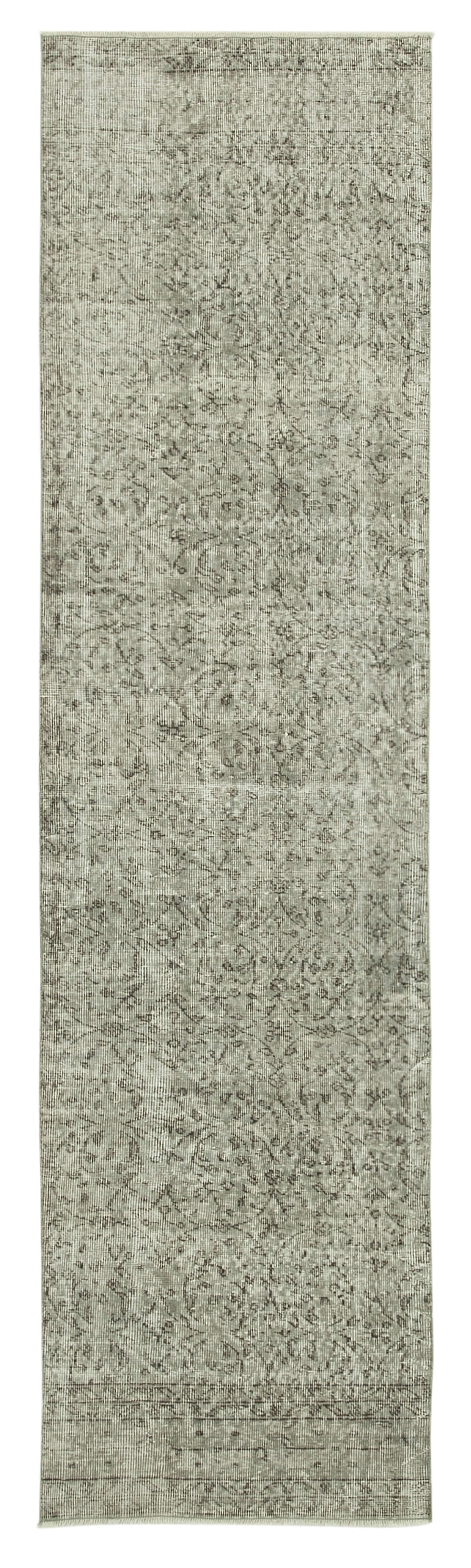 3x10 Grey Overdyed Runner Rug - 38171