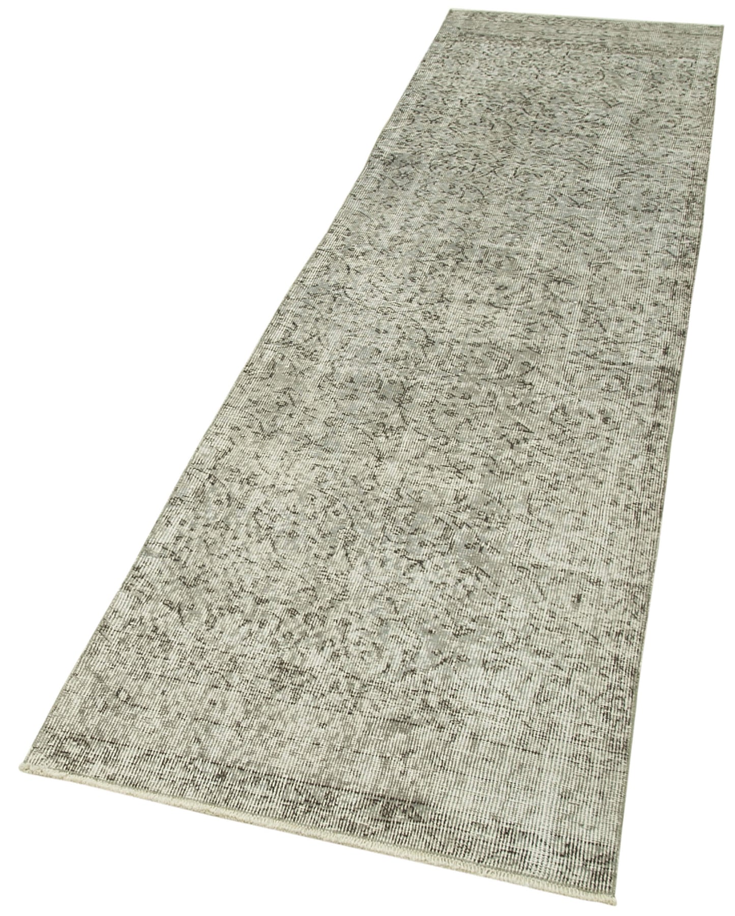 3x10 Grey Overdyed Runner Rug - 38171