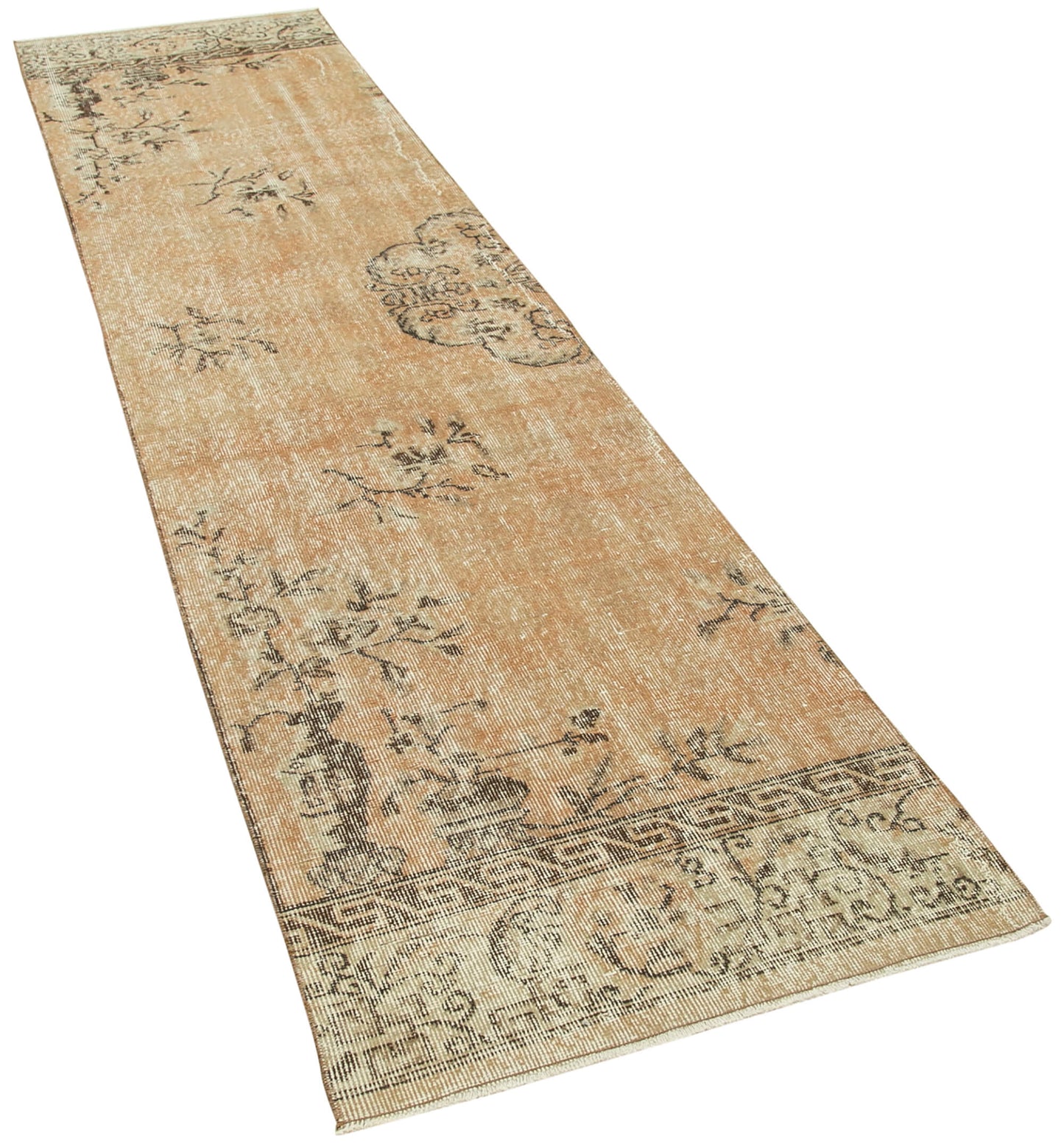 2x11 Beige Overdyed Runner Rug - 38174