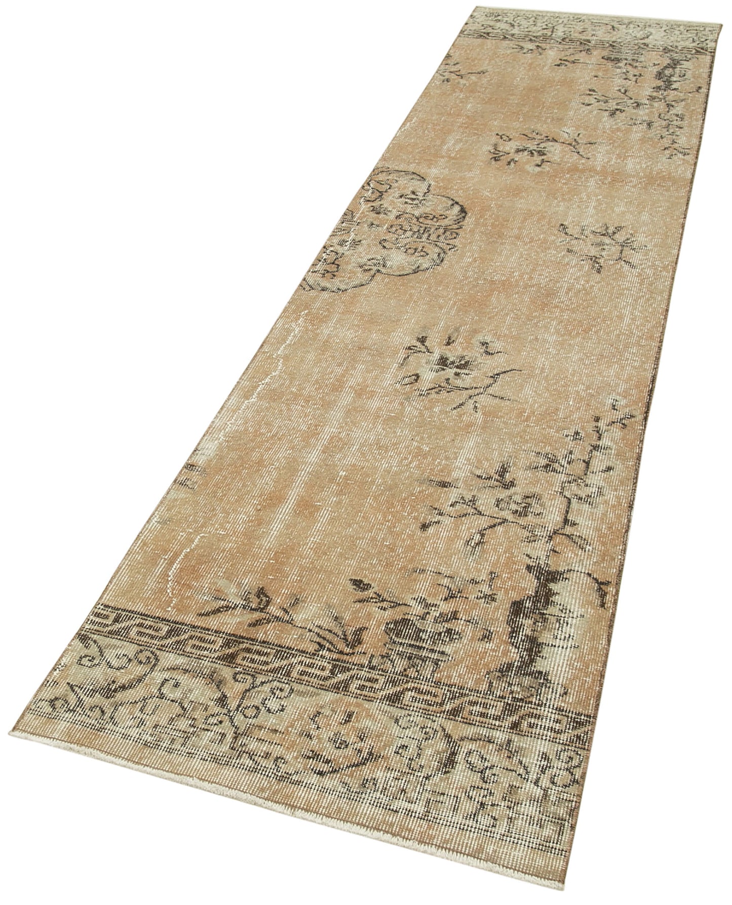 2x11 Beige Overdyed Runner Rug - 38174