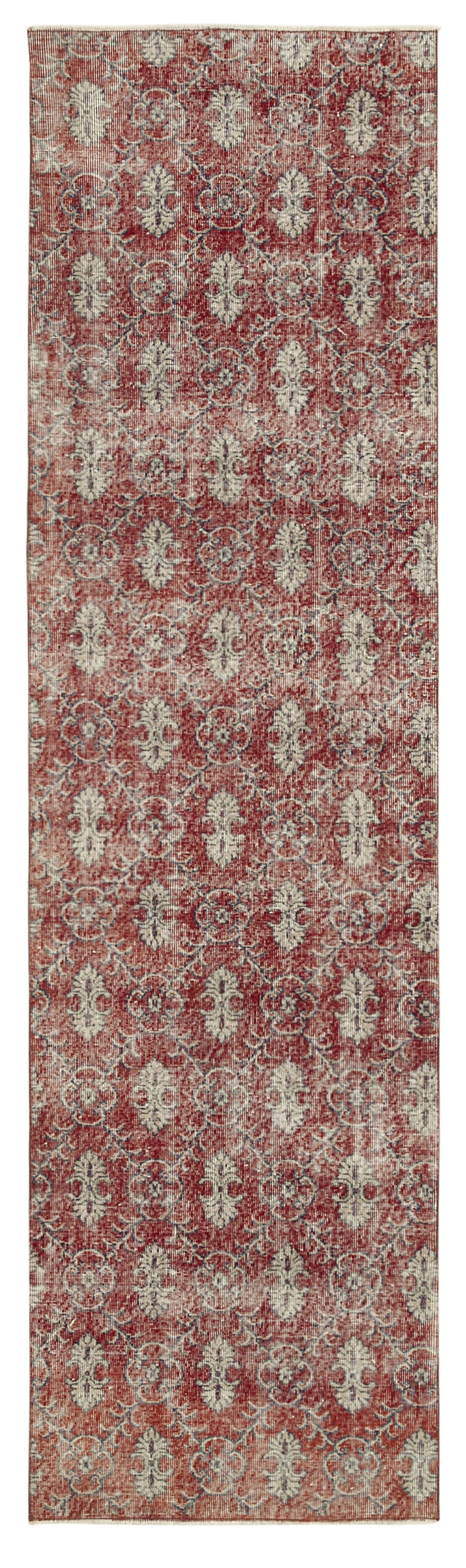 3x11 Red Overdyed Runner Rug - 38175