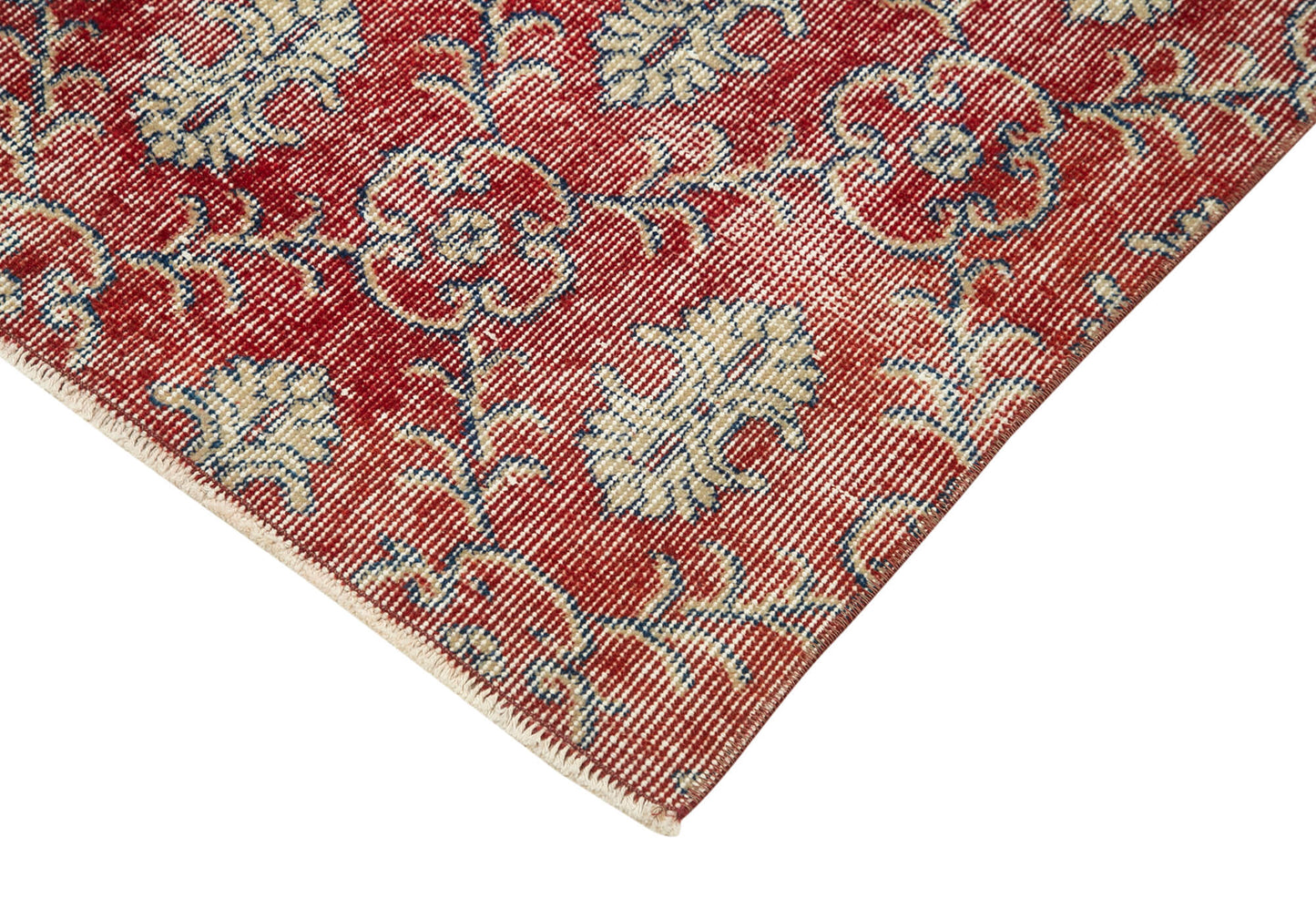 3x11 Red Overdyed Runner Rug - 38175