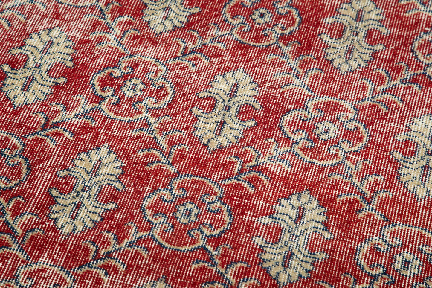 3x11 Red Overdyed Runner Rug - 38175