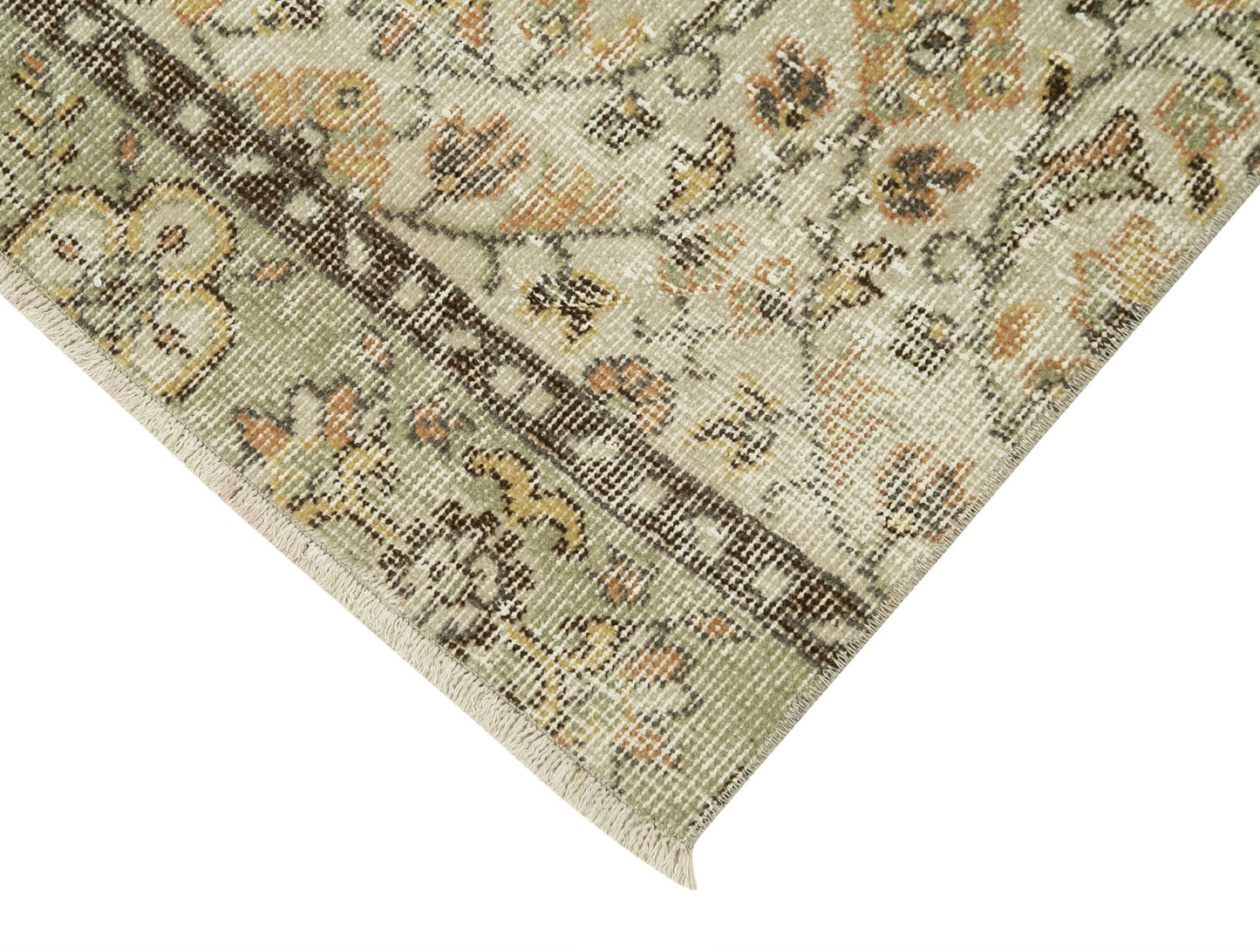 3x9 Beige Overdyed Runner Rug - 38176