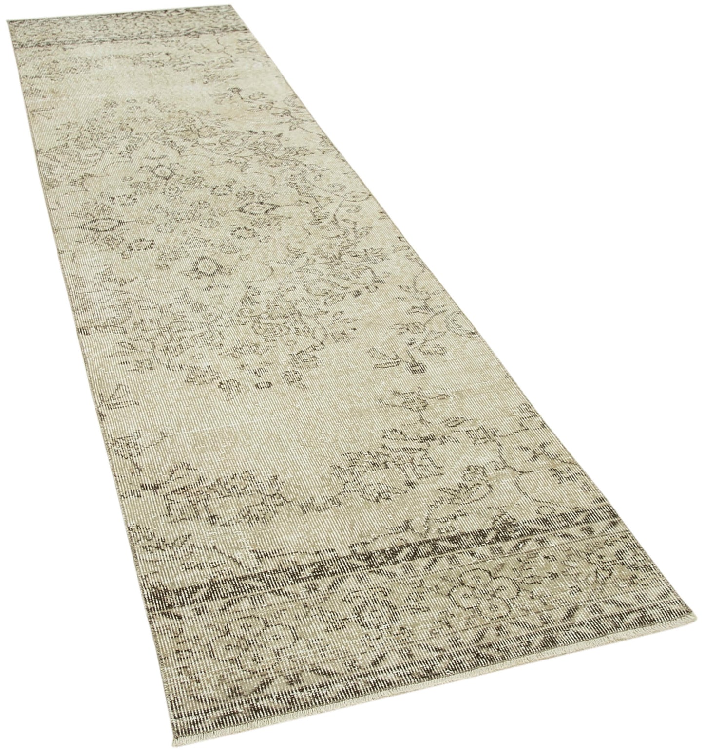 3x10 Beige Overdyed Runner Rug - 38181