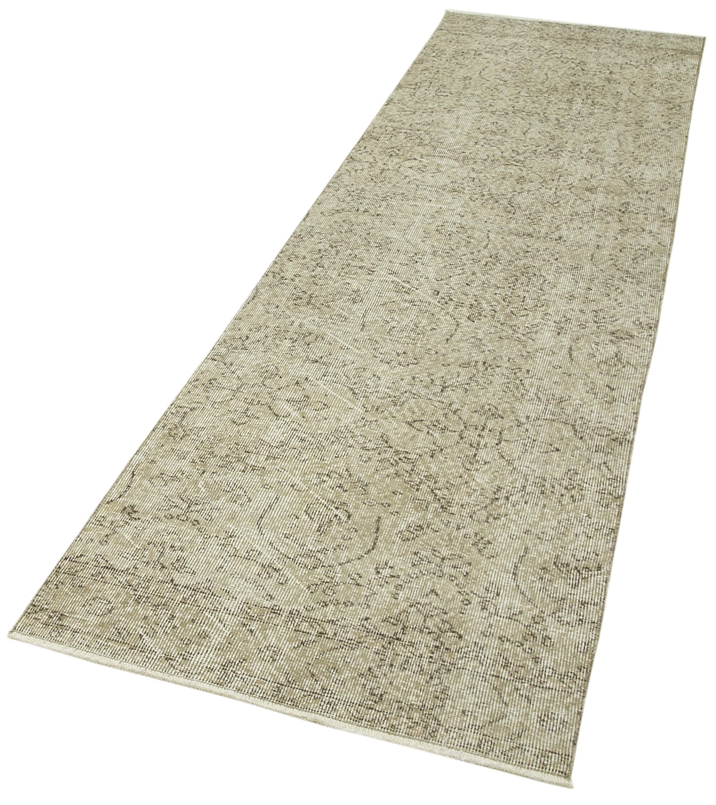 3x9 Beige Overdyed Runner Rug - 38184