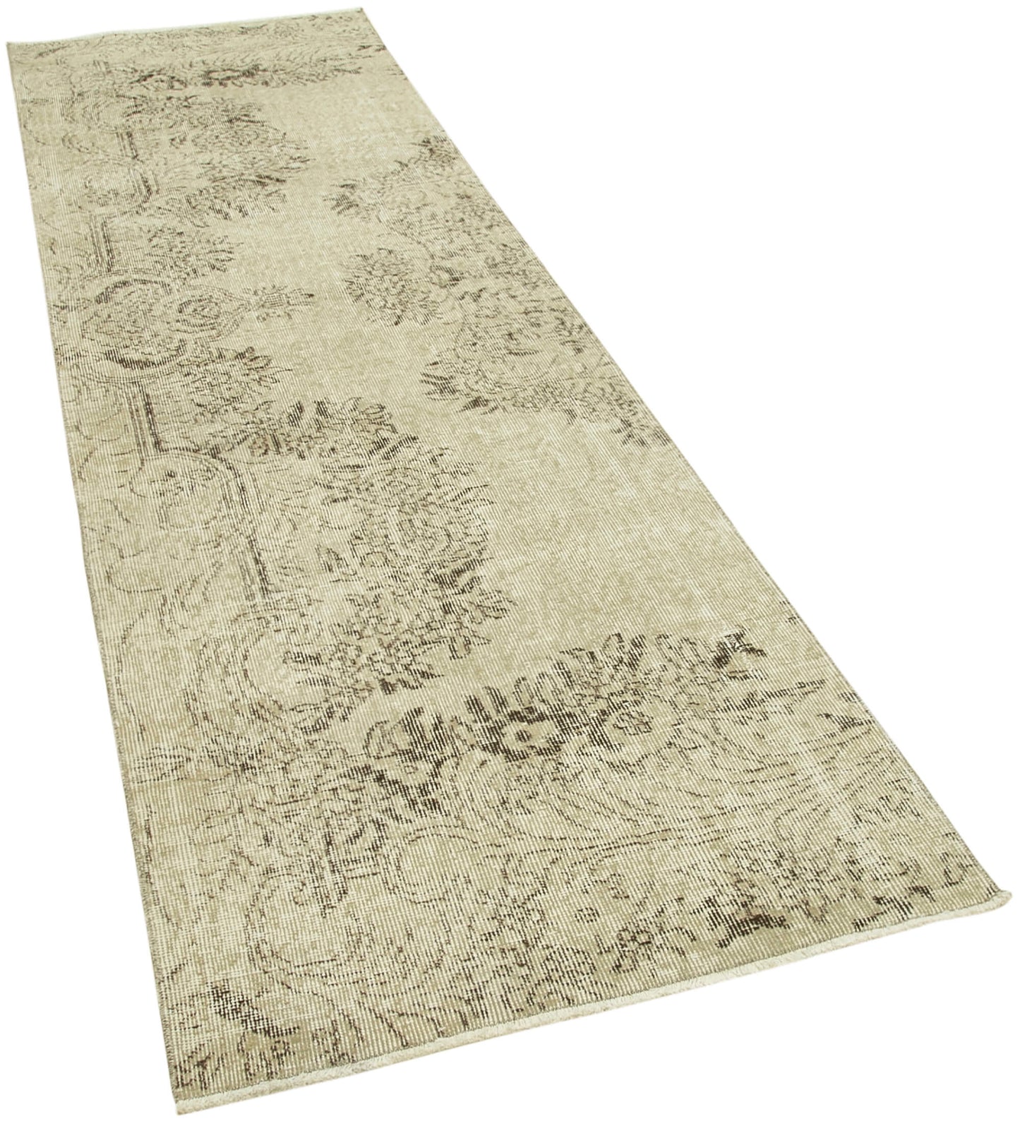 3x10 Beige Overdyed Runner Rug - 38186