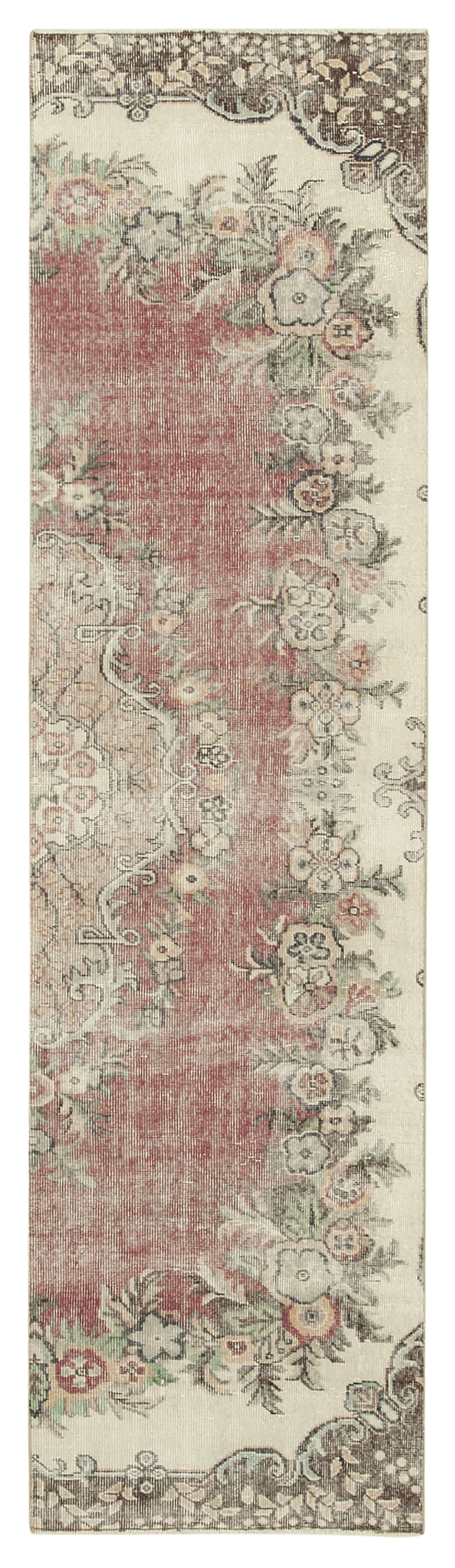 3x10 Beige Overdyed Runner Rug - 38193