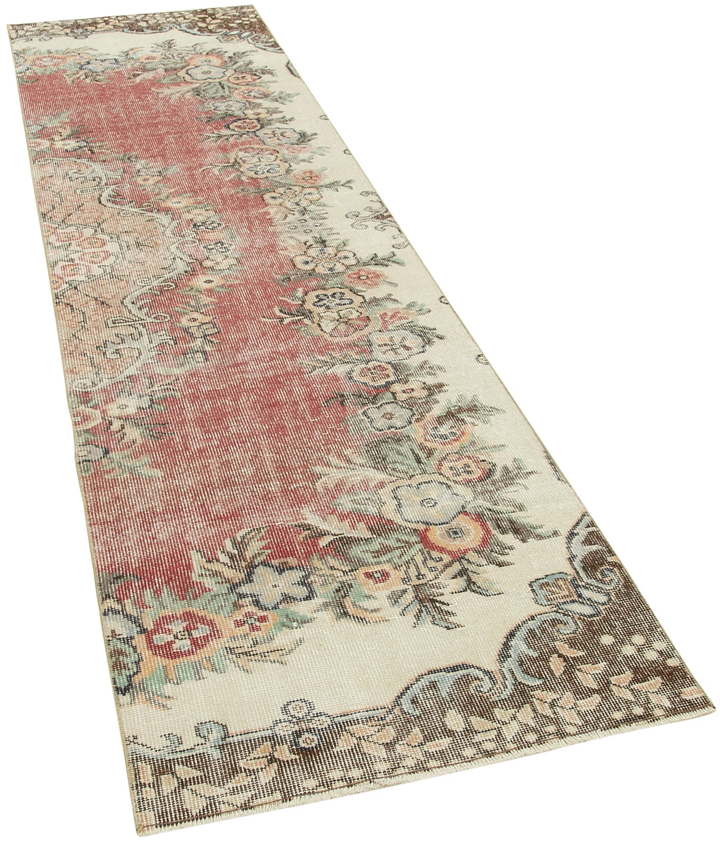 3x10 Beige Overdyed Runner Rug - 38193