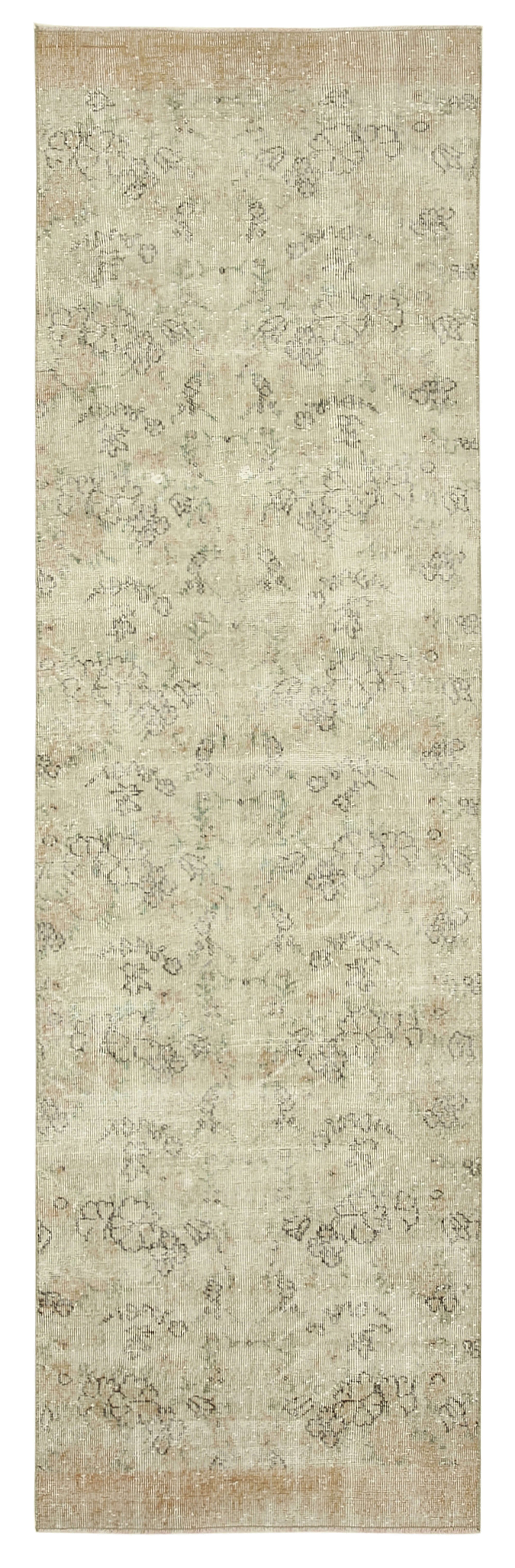 3x10 Beige Overdyed Runner Rug - 38196