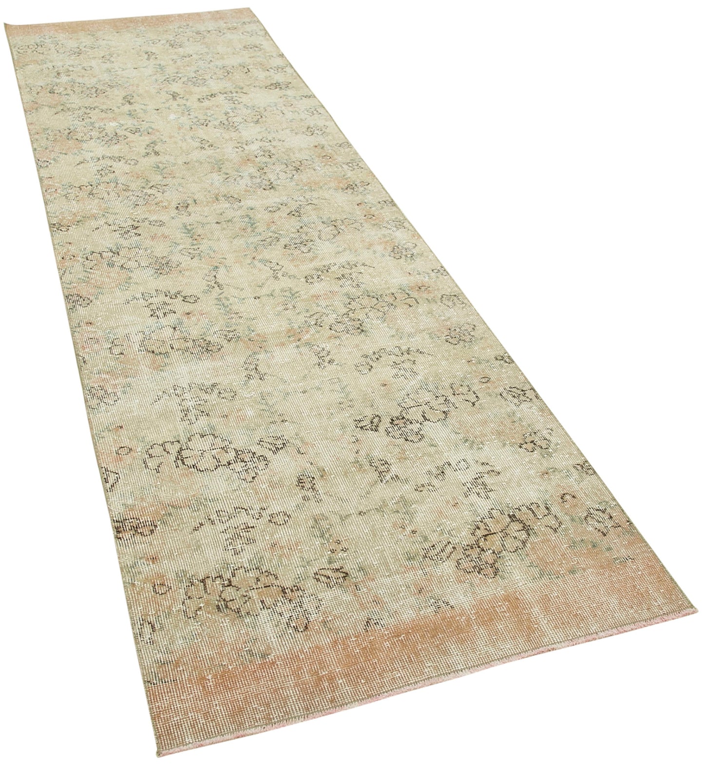 3x10 Beige Overdyed Runner Rug - 38196