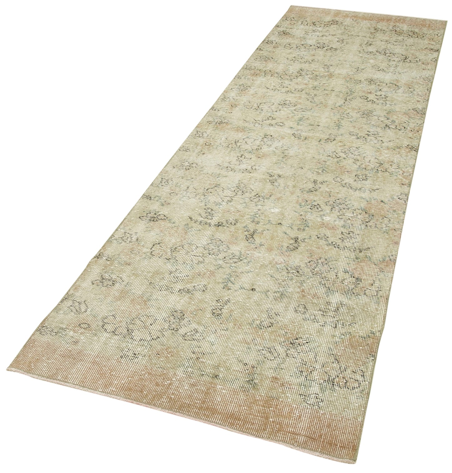 3x10 Beige Overdyed Runner Rug - 38196