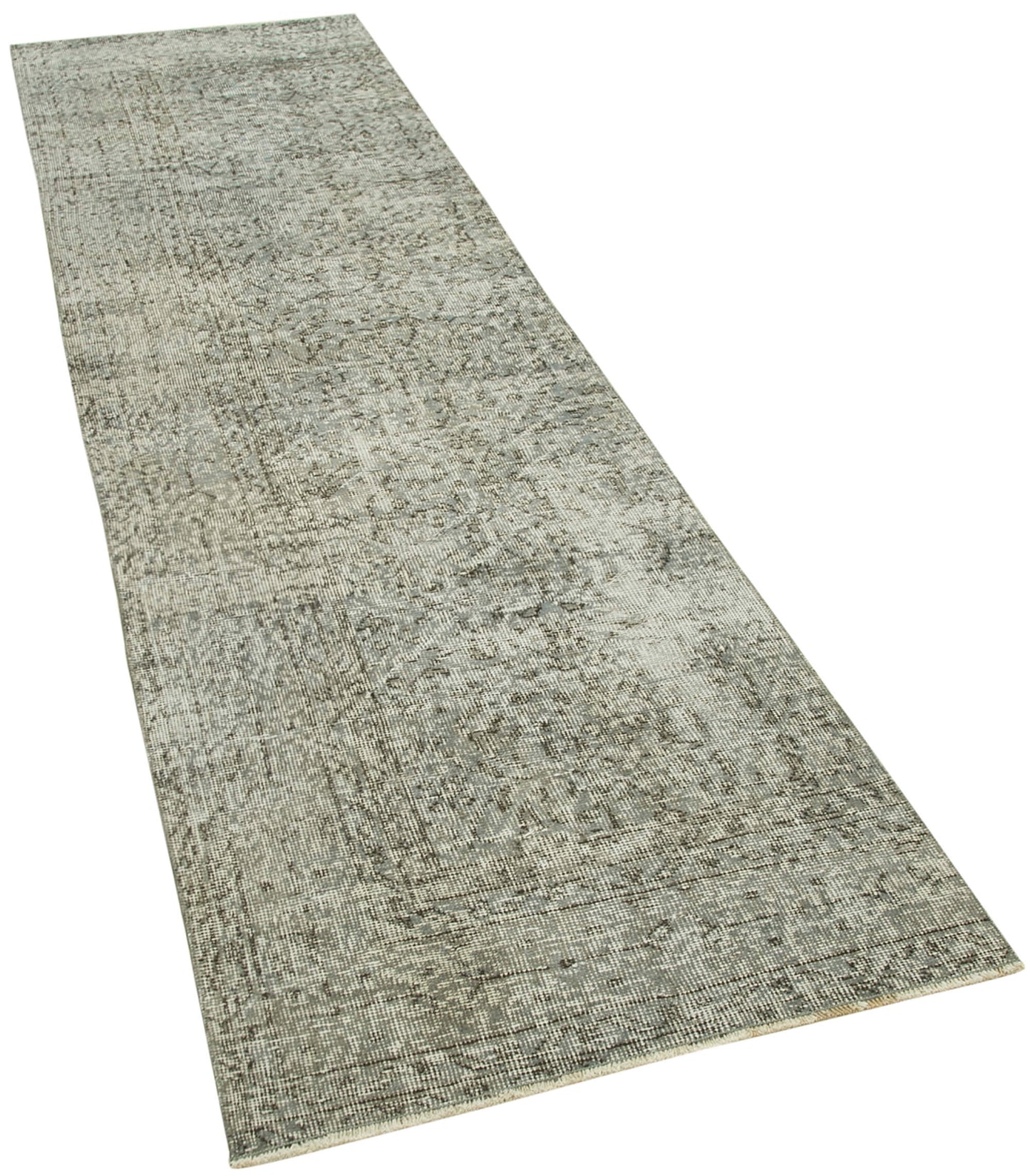 3x10 Grey Overdyed Runner Rug - 38197