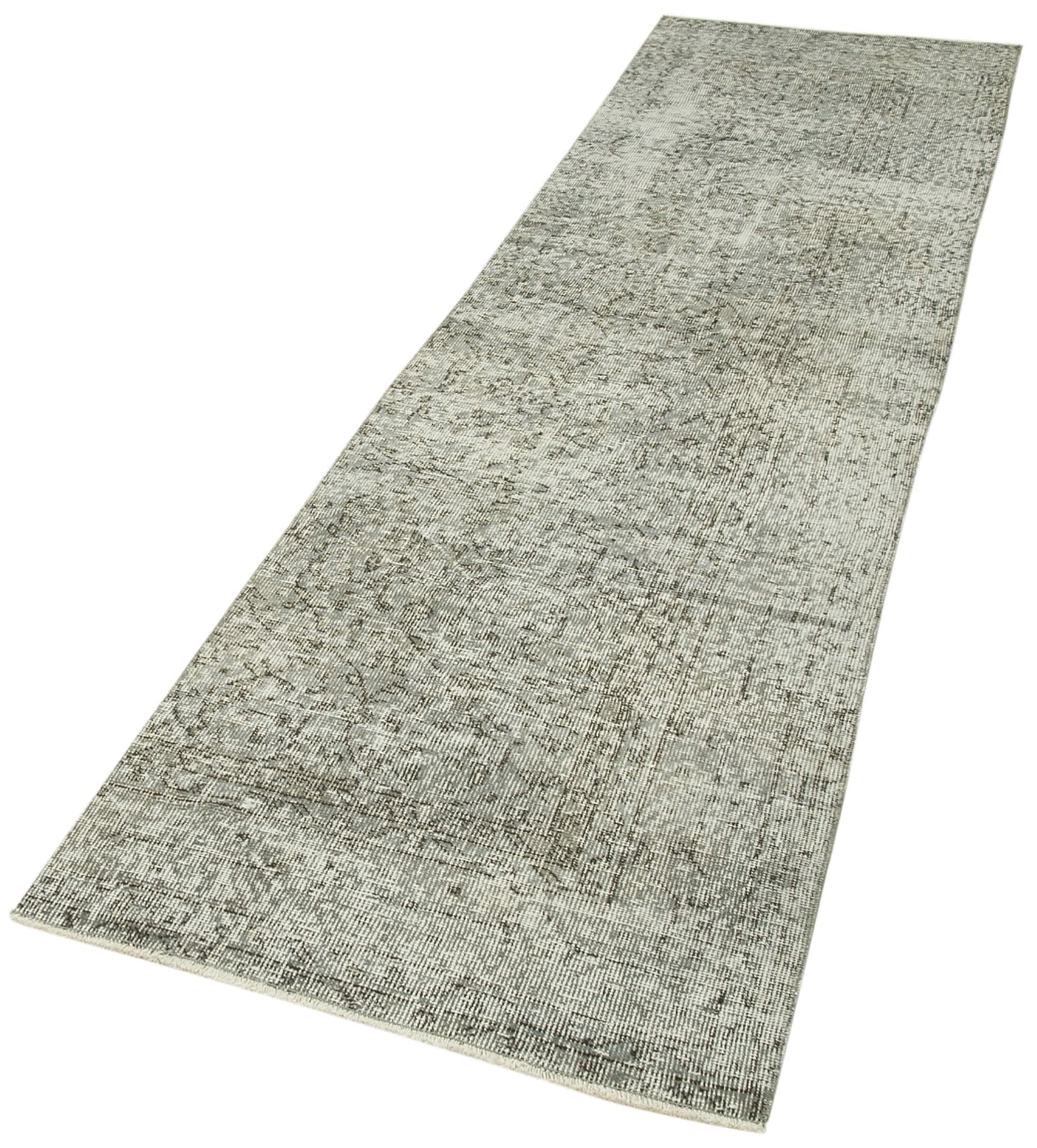 3x10 Grey Overdyed Runner Rug - 38197