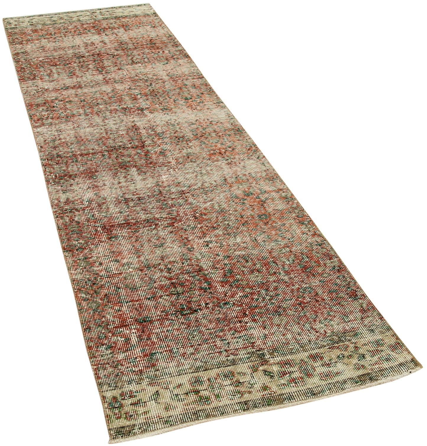 3x9 Beige Overdyed Runner Rug - 38199