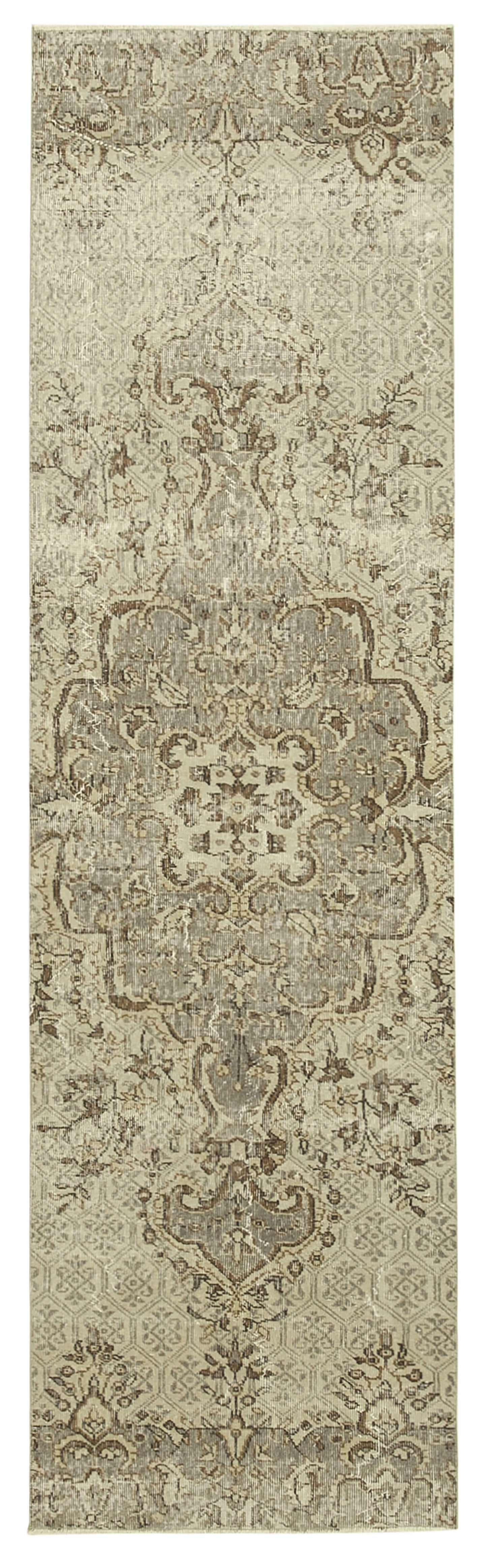 3x10 Beige Overdyed Runner Rug - 38203