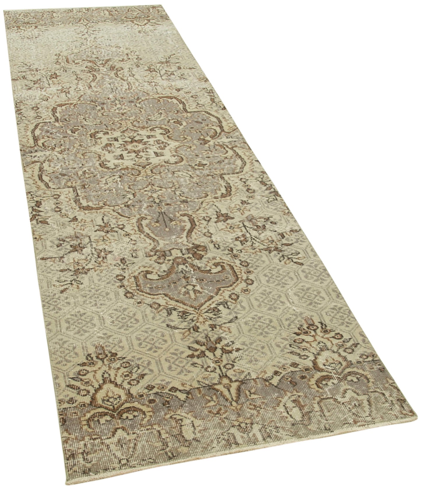 3x10 Beige Overdyed Runner Rug - 38203