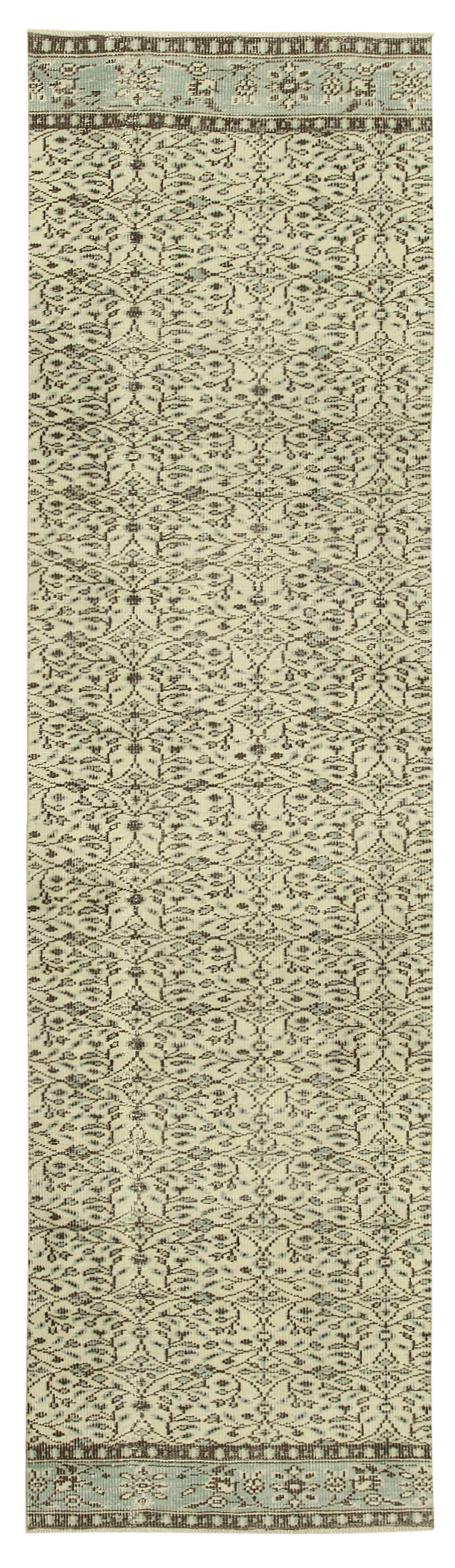 3x11 Beige Overdyed Runner Rug - 38215