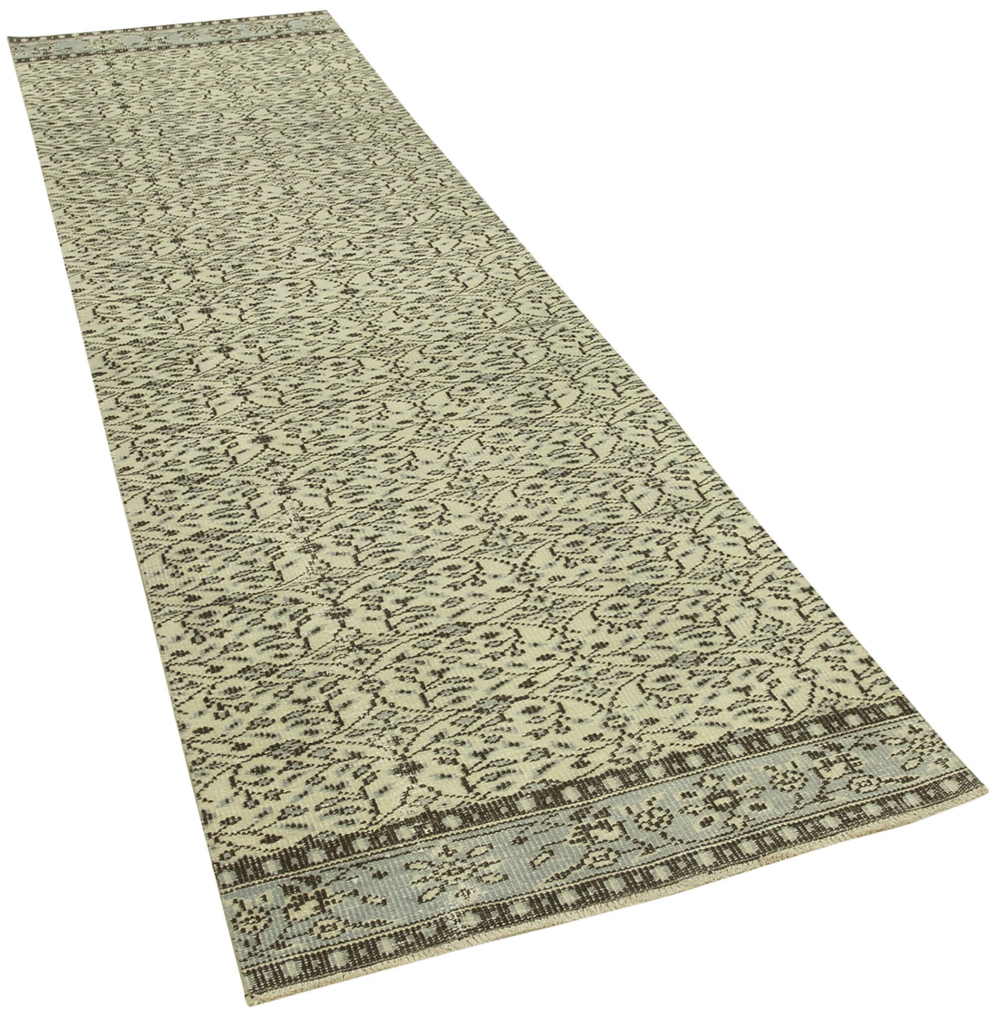 3x11 Beige Overdyed Runner Rug - 38215