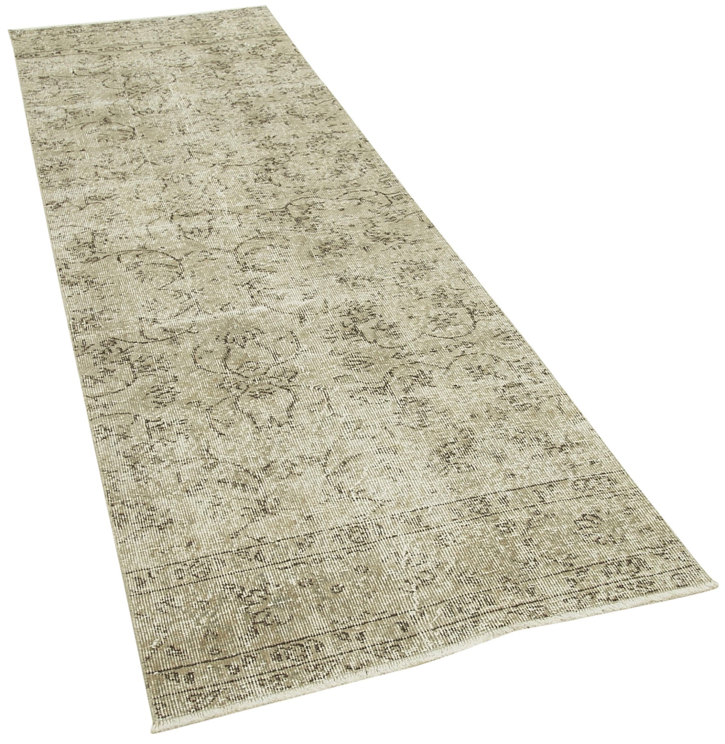 3x10 Beige Overdyed Runner Rug - 38217