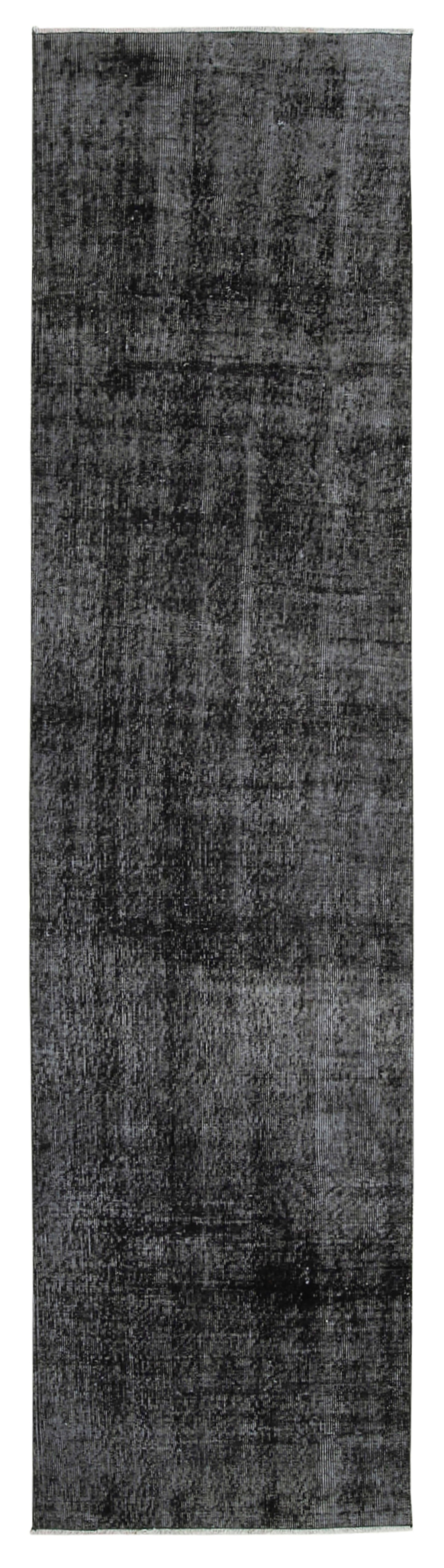 3x10 Black Overdyed Runner Rug - 38218