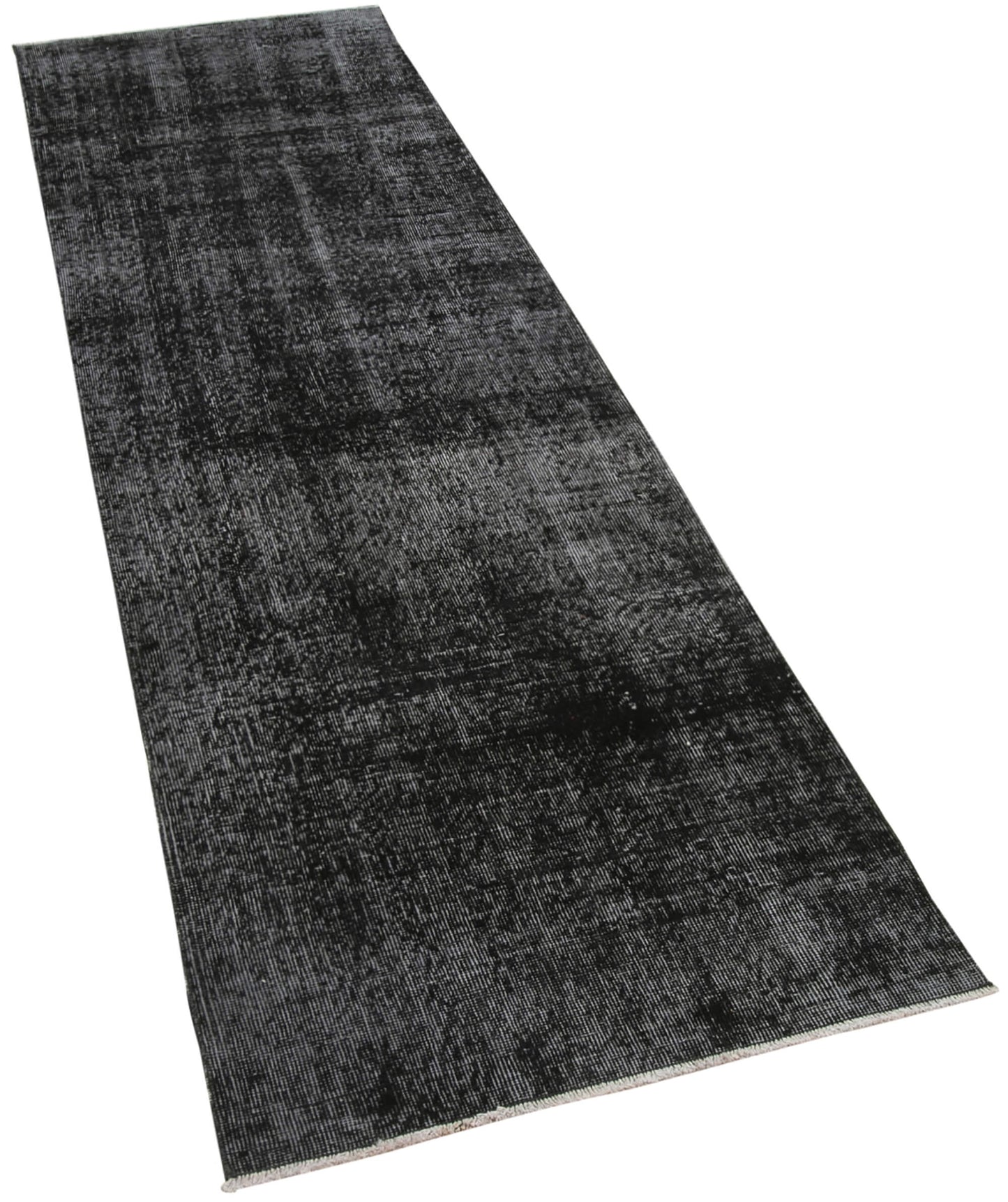 3x10 Black Overdyed Runner Rug - 38218