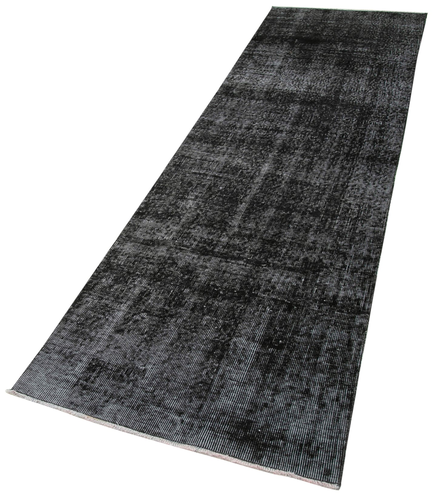 3x10 Black Overdyed Runner Rug - 38218