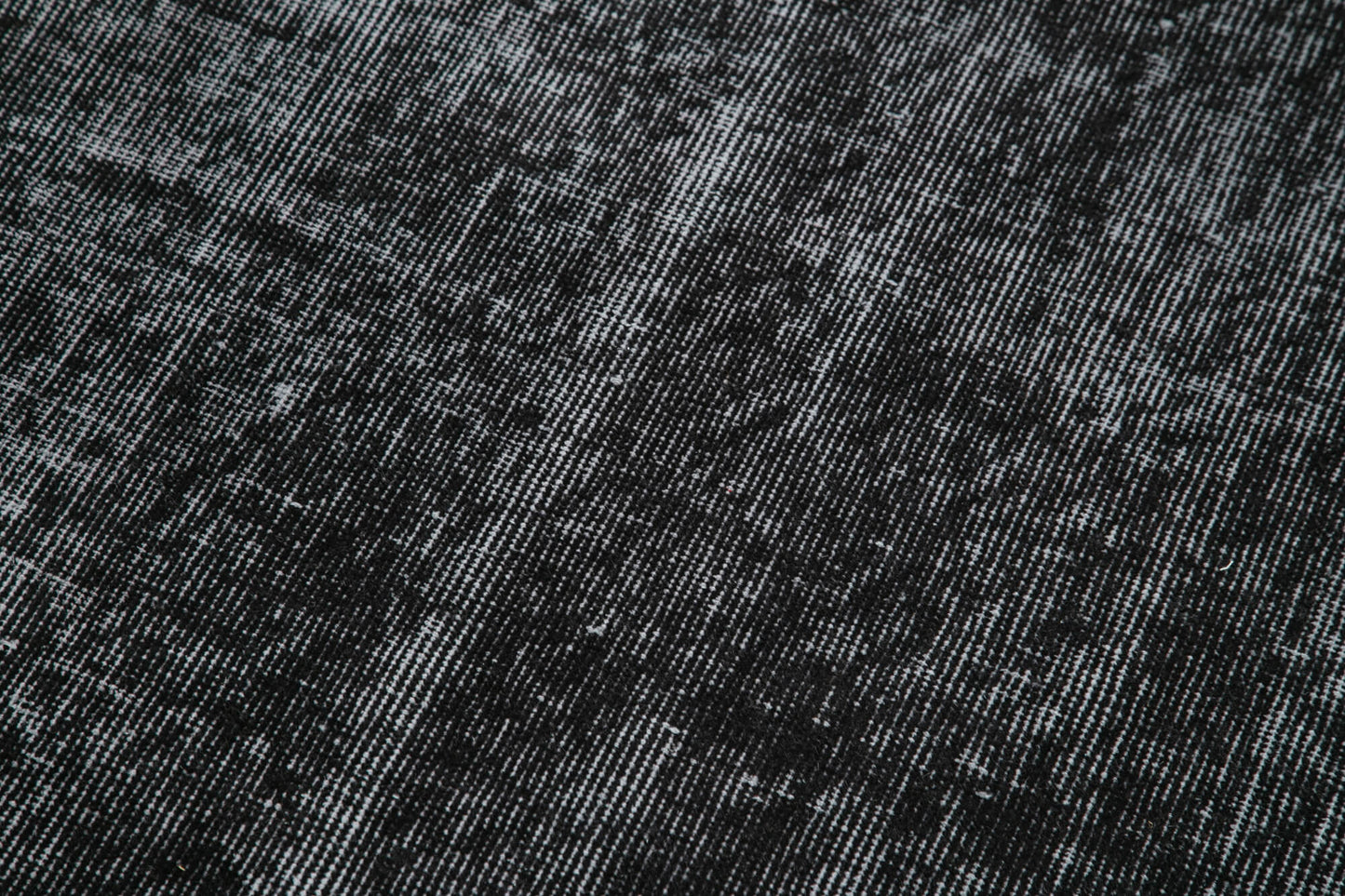 3x10 Black Overdyed Runner Rug - 38218