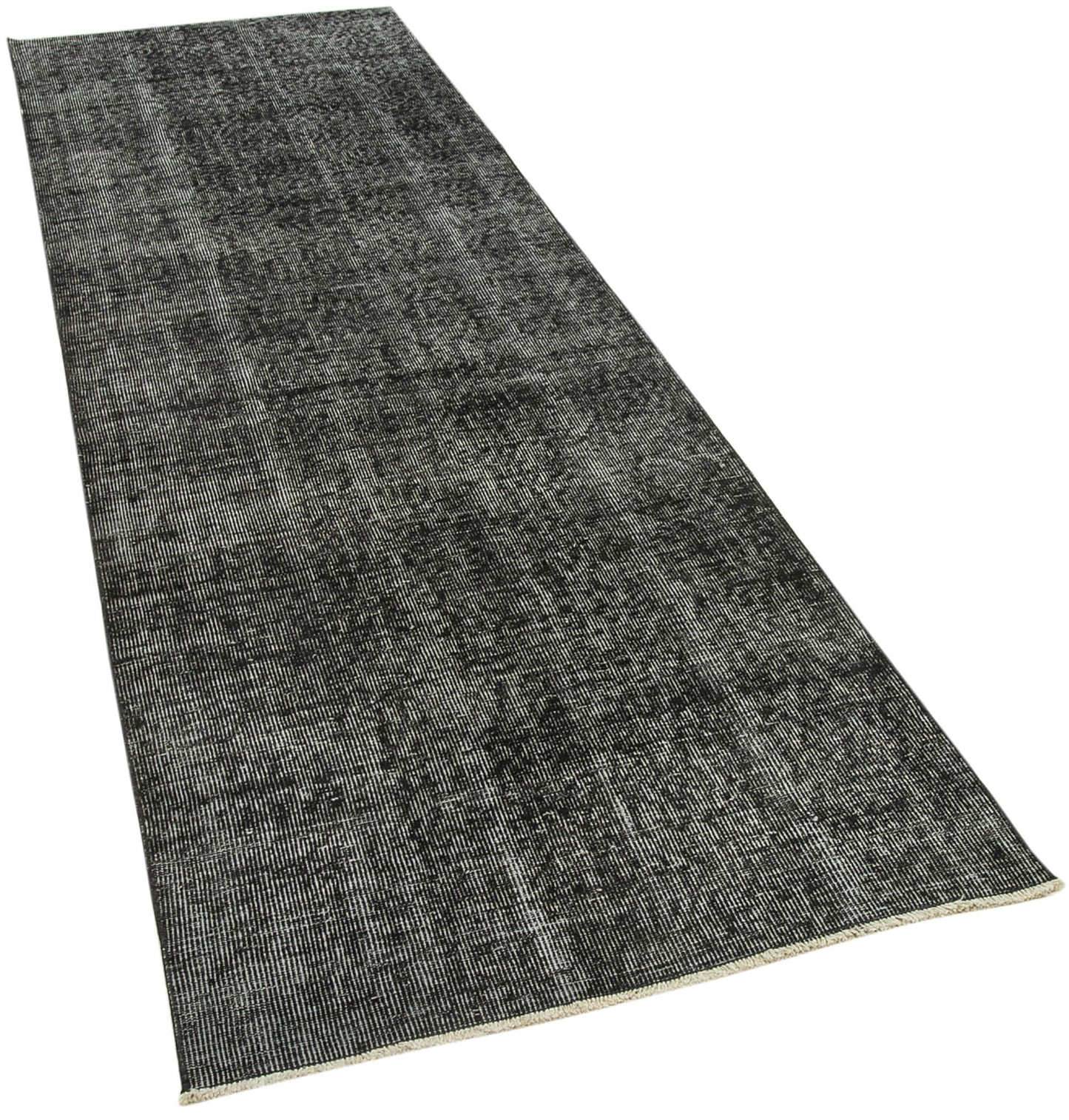 3x10 Black Overdyed Runner Rug - 38220