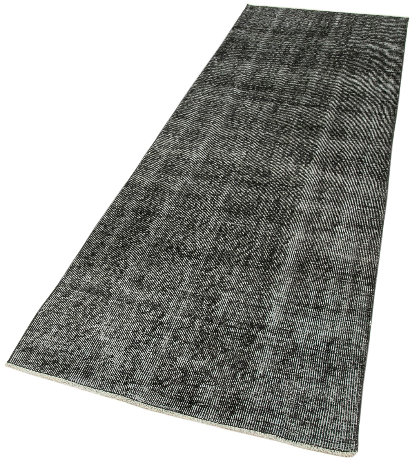 3x10 Black Overdyed Runner Rug - 38220