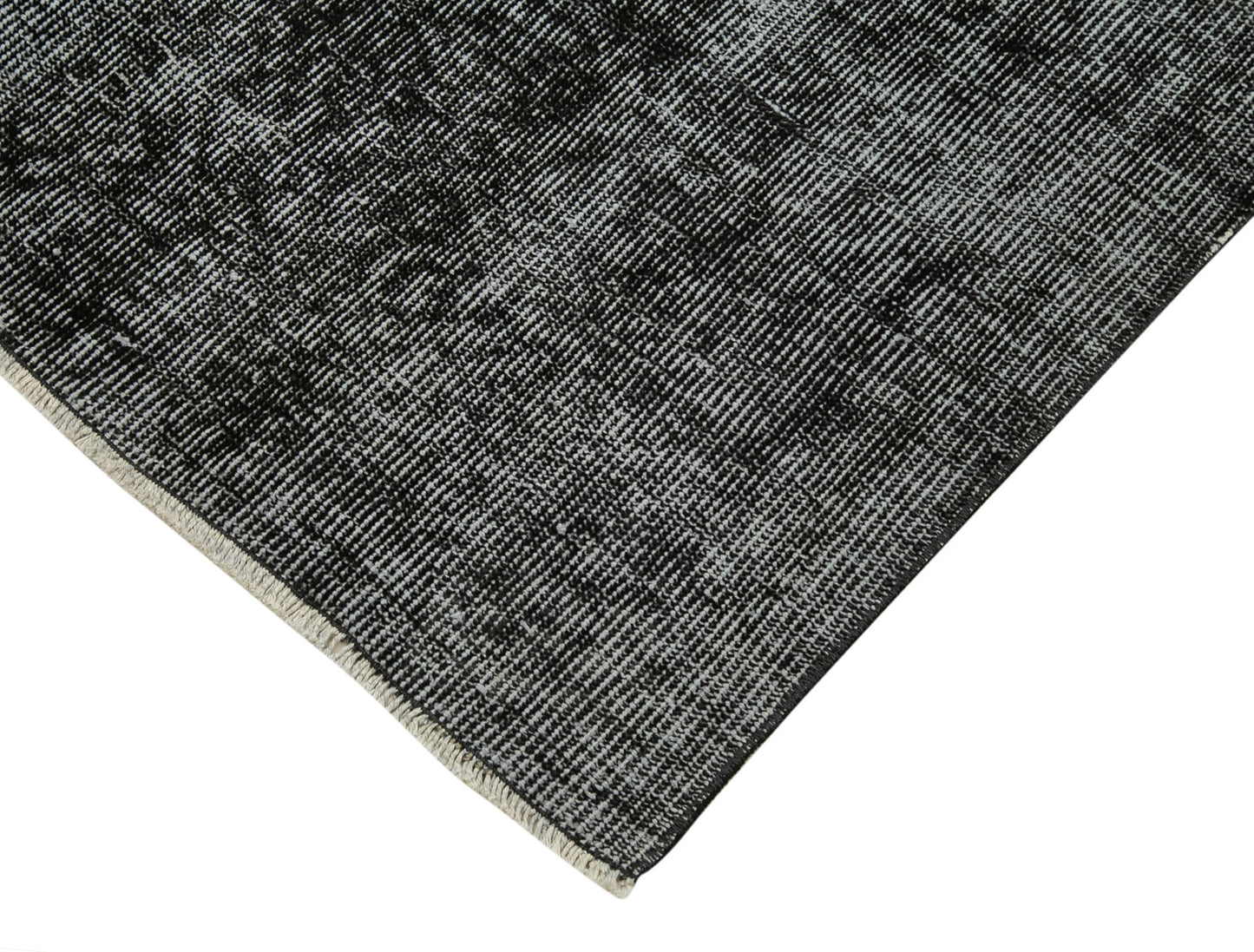 3x10 Black Overdyed Runner Rug - 38220