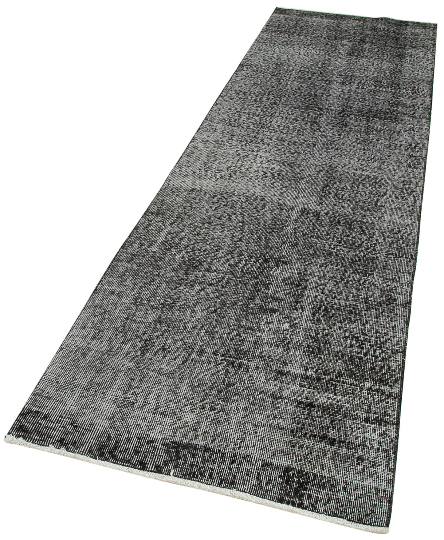 3x10 Black Overdyed Runner Rug - 38228