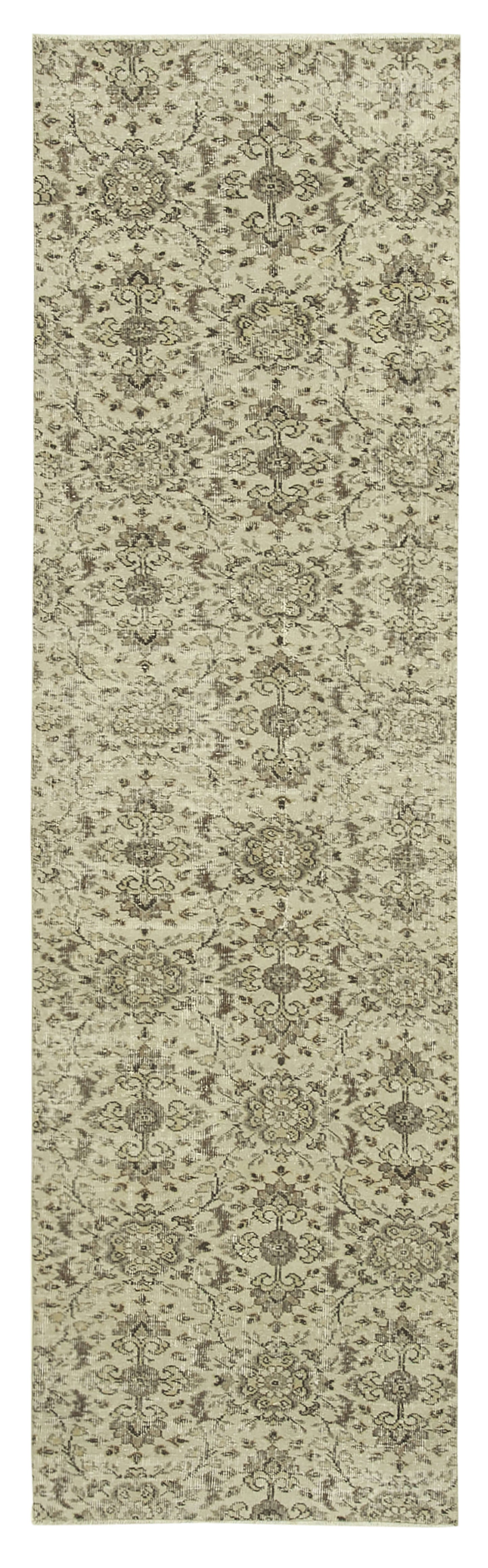 3x10 Beige Overdyed Runner Rug - 38230