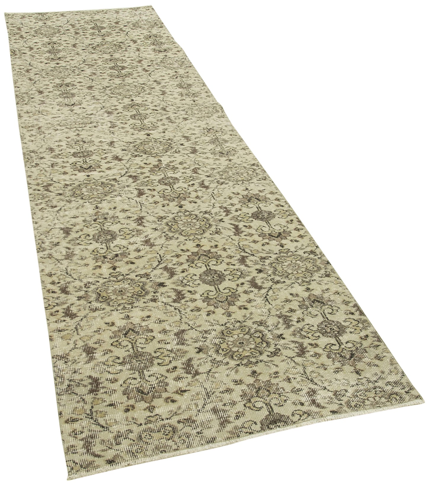 3x10 Beige Overdyed Runner Rug - 38230