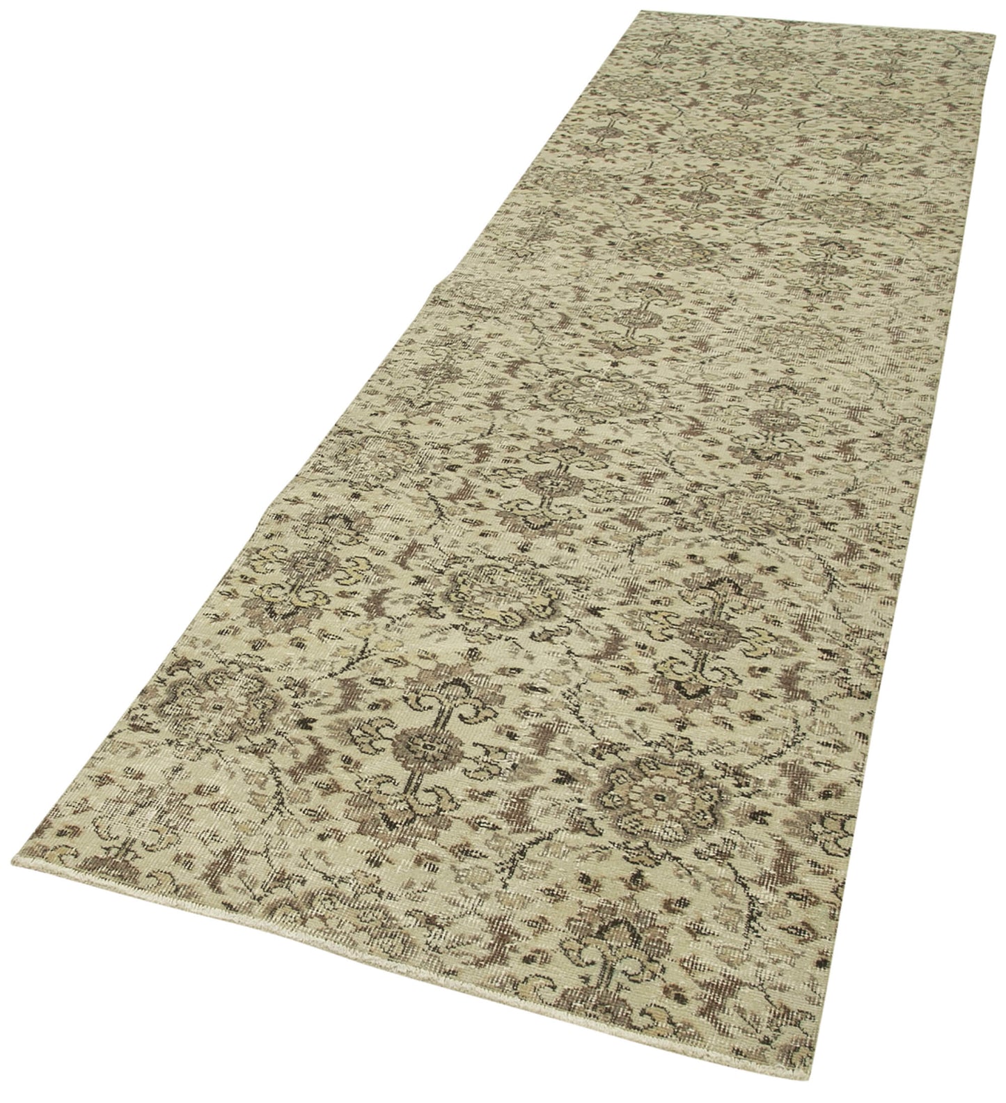 3x10 Beige Overdyed Runner Rug - 38230