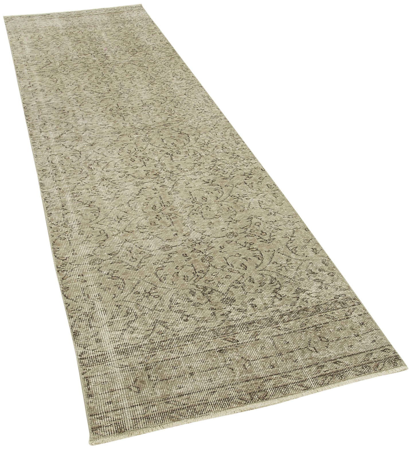 3x10 Beige Overdyed Runner Rug - 38232