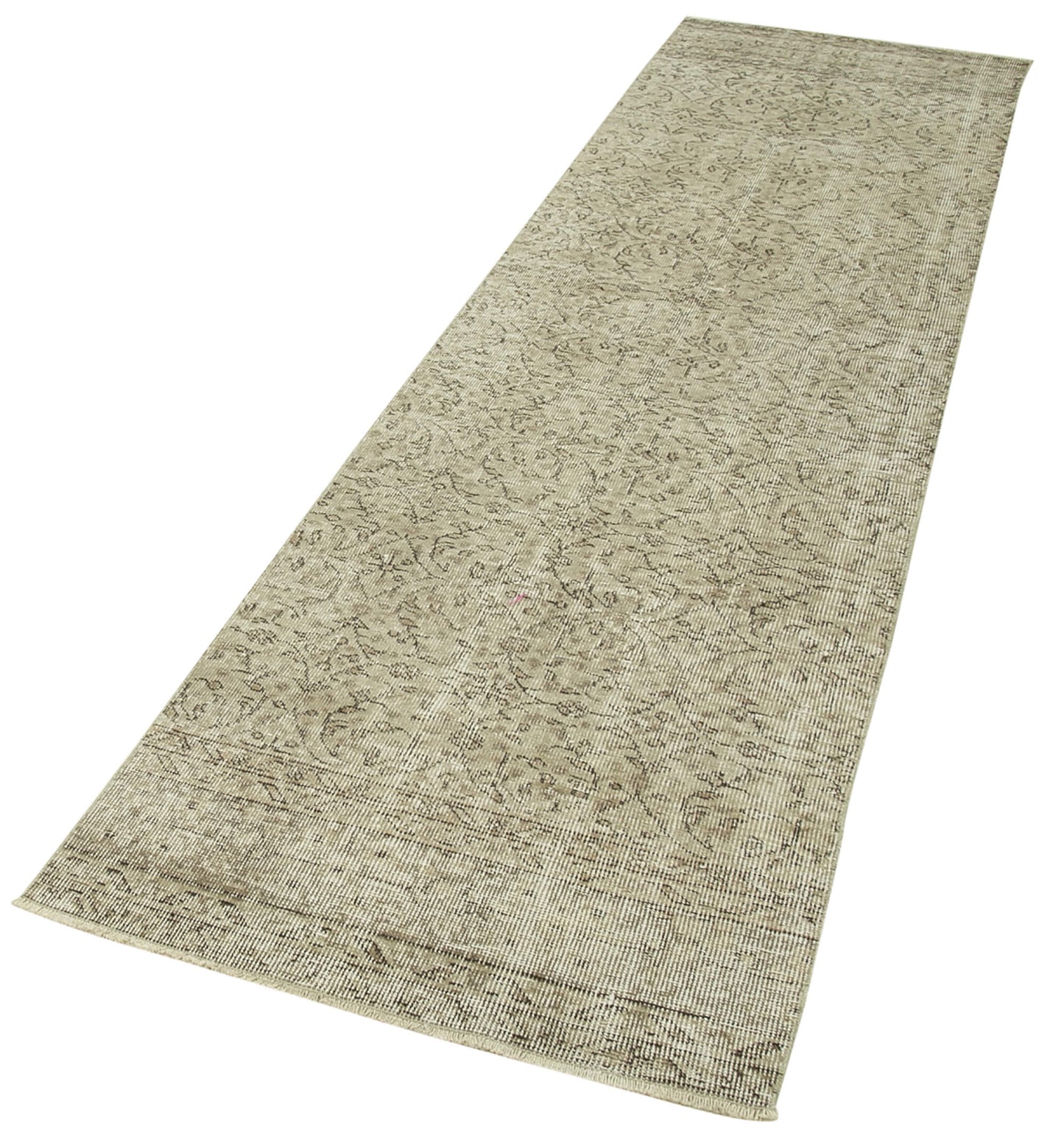 3x10 Beige Overdyed Runner Rug - 38232