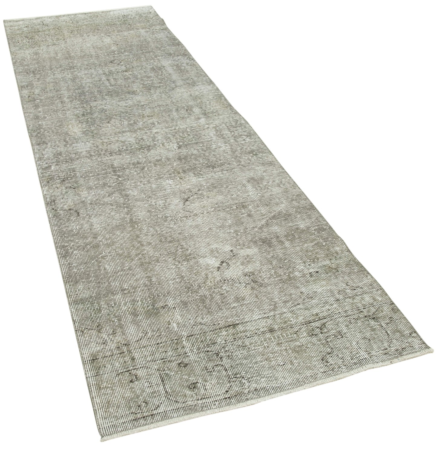 3x10 Grey Overdyed Runner Rug - 38235