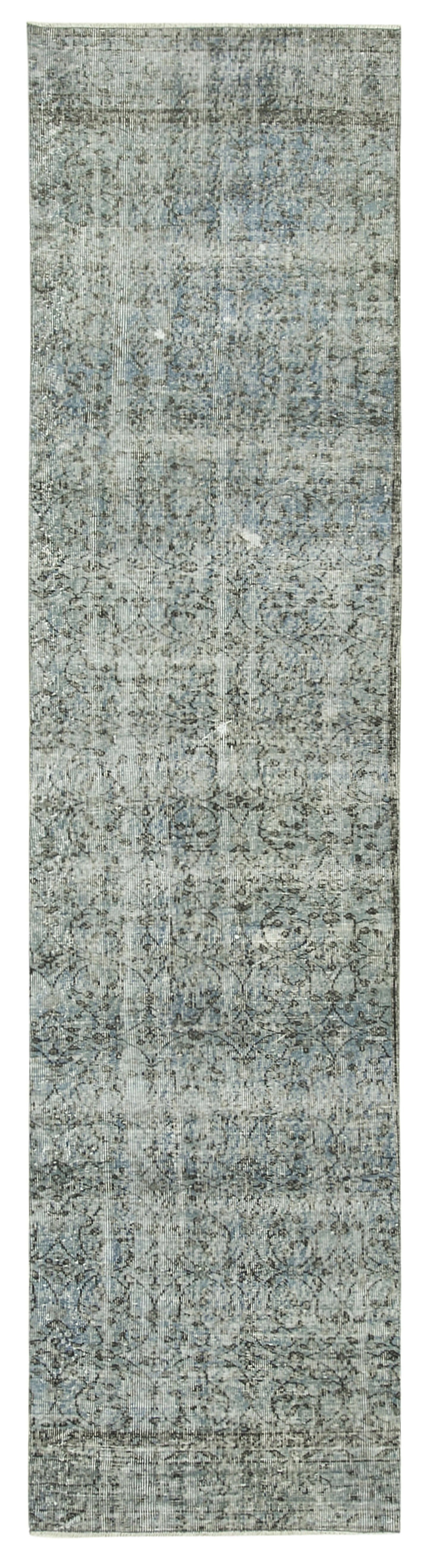 3x11 Blue Overdyed Runner Rug - 38237