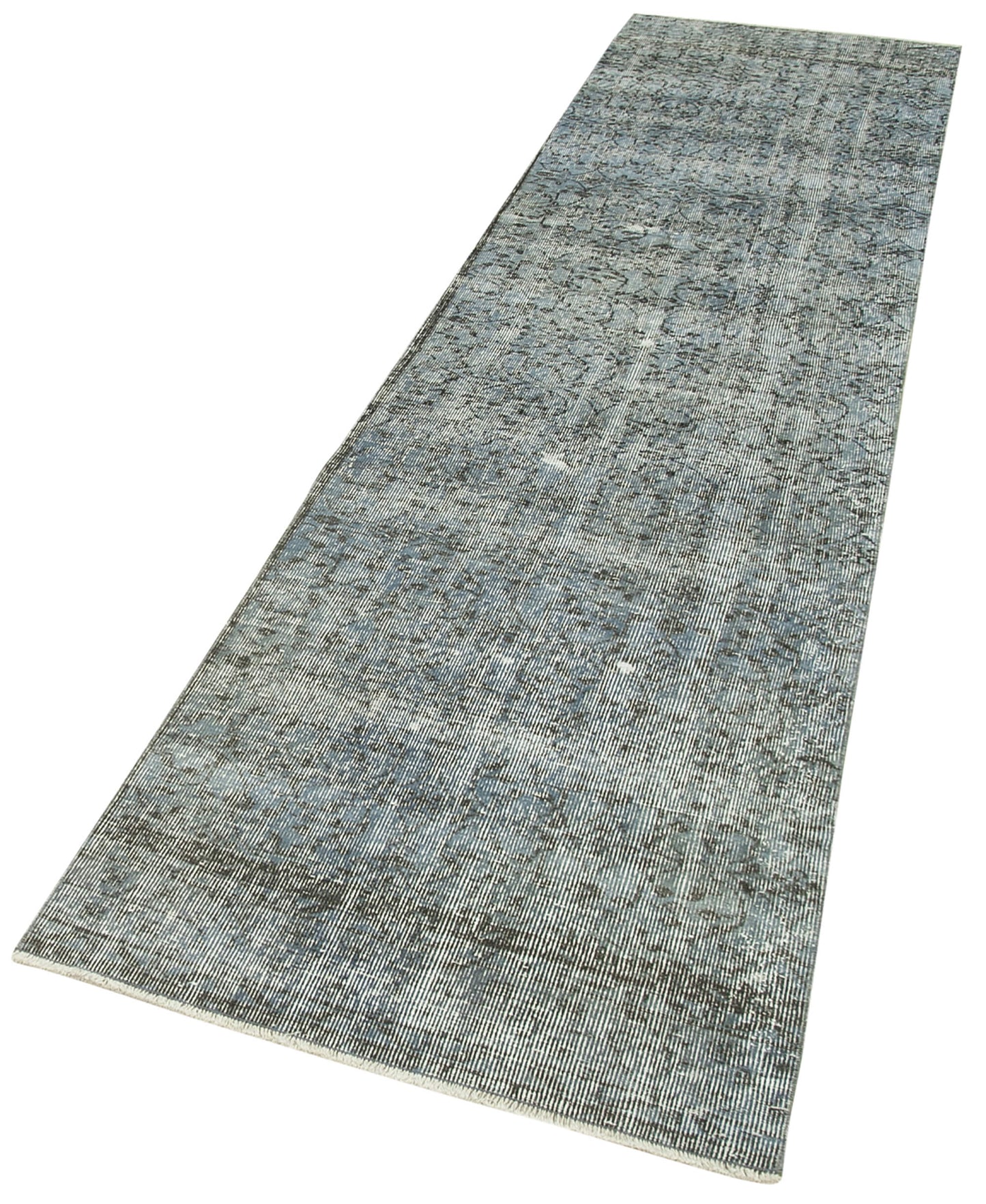 3x11 Blue Overdyed Runner Rug - 38237