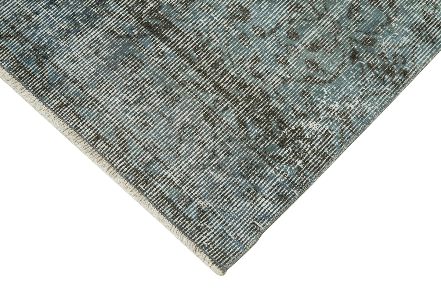 3x11 Blue Overdyed Runner Rug - 38237