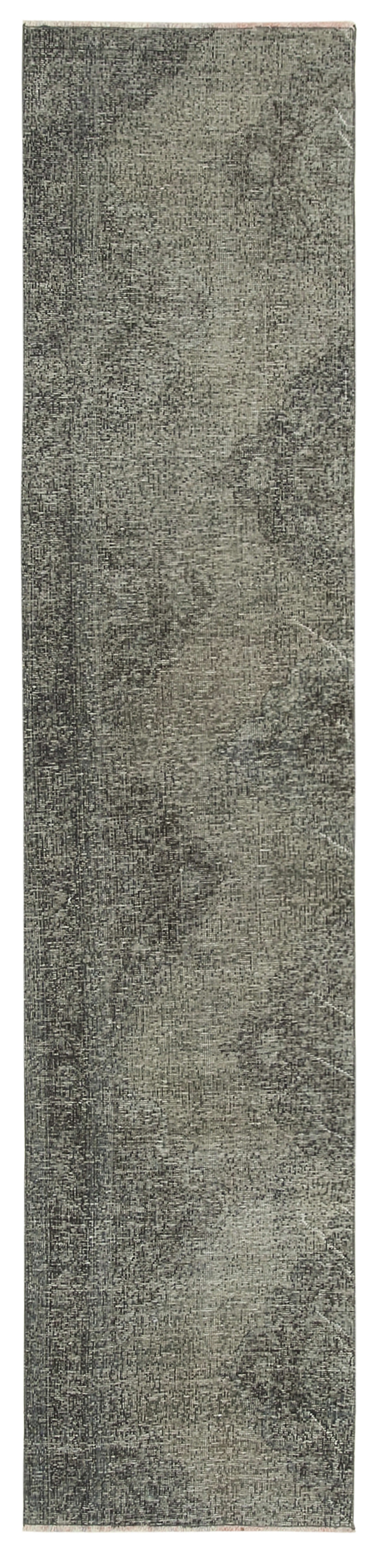 2x11 Grey Overdyed Runner Rug - 38239