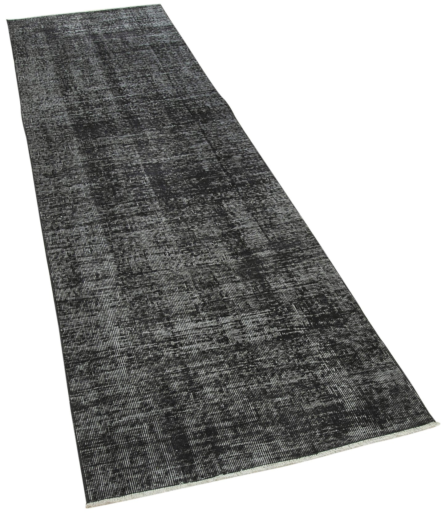 3x10 Black Overdyed Runner Rug - 38244