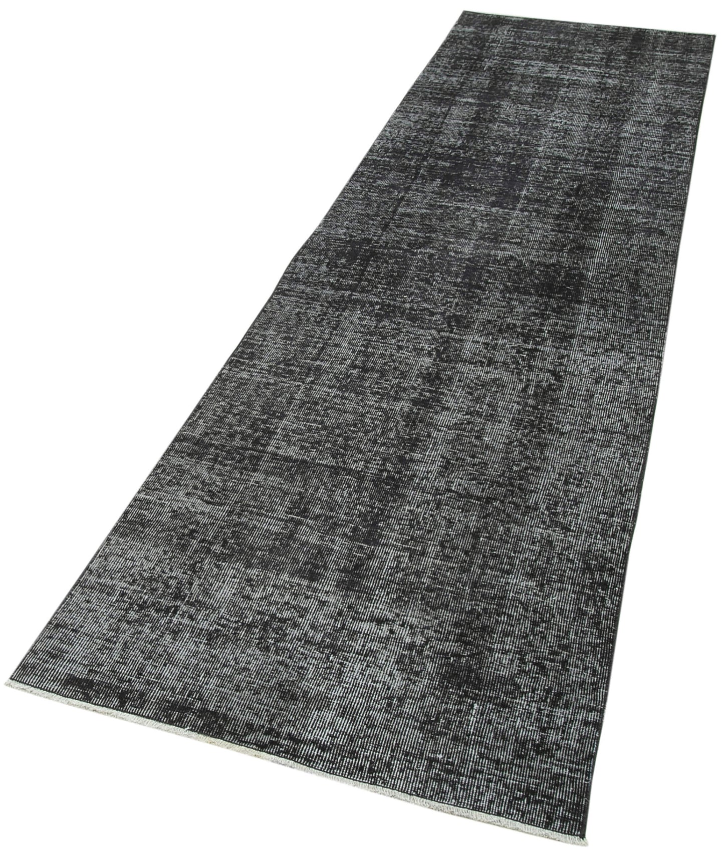 3x10 Black Overdyed Runner Rug - 38244