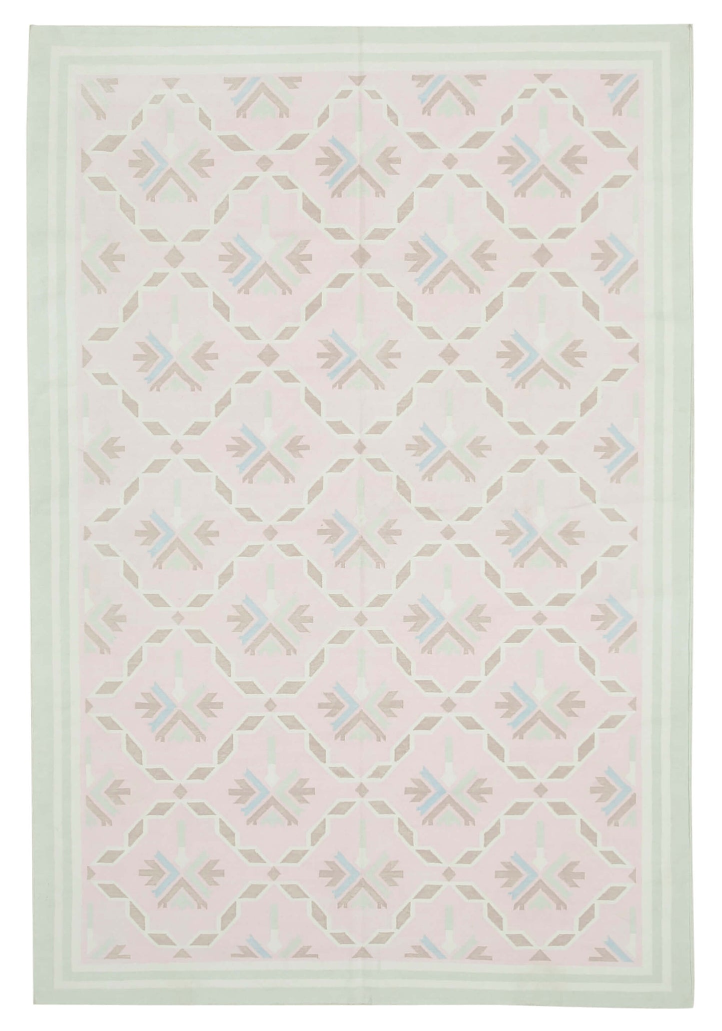 6x9 Pink Dhurrie Rug - 38260